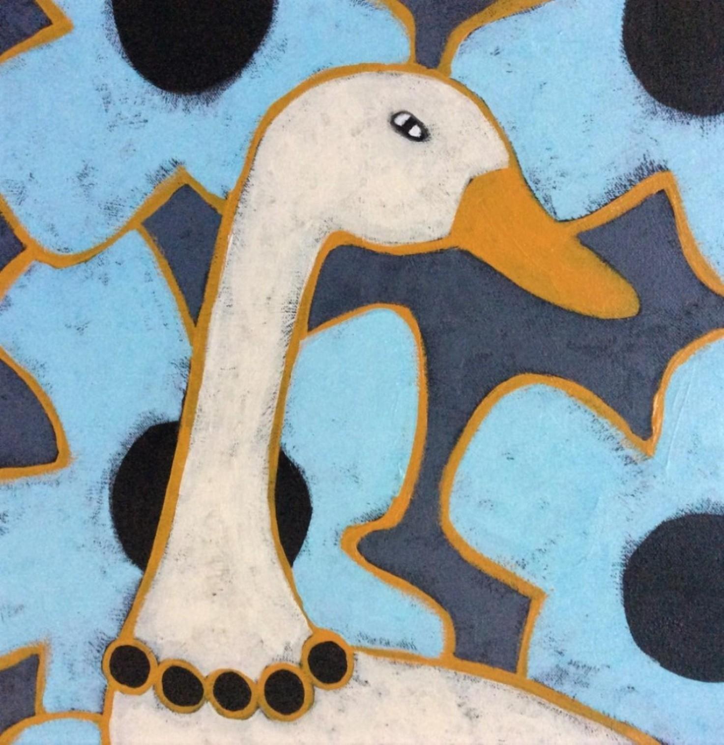 Ingrid - Animal Painting Blu di Jaime Ellsworth