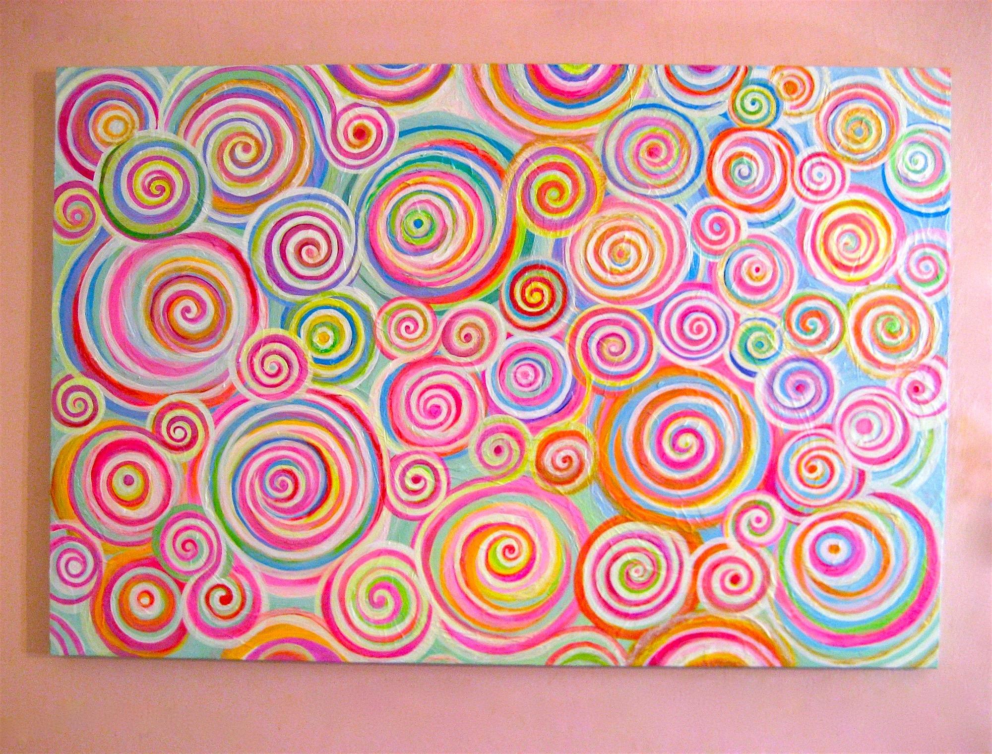 Curly - Abstract Painting by Natasha Tayles