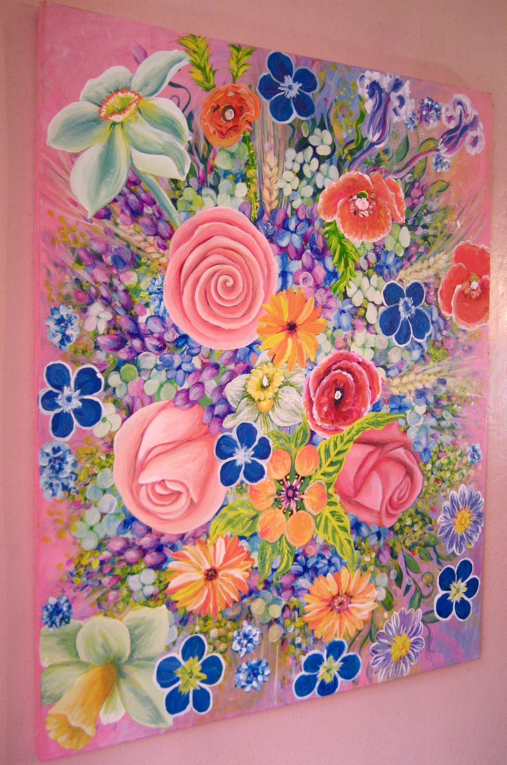 Flowers - Painting by Natasha Tayles