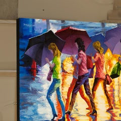 Summer Rainy Night, Street in New York