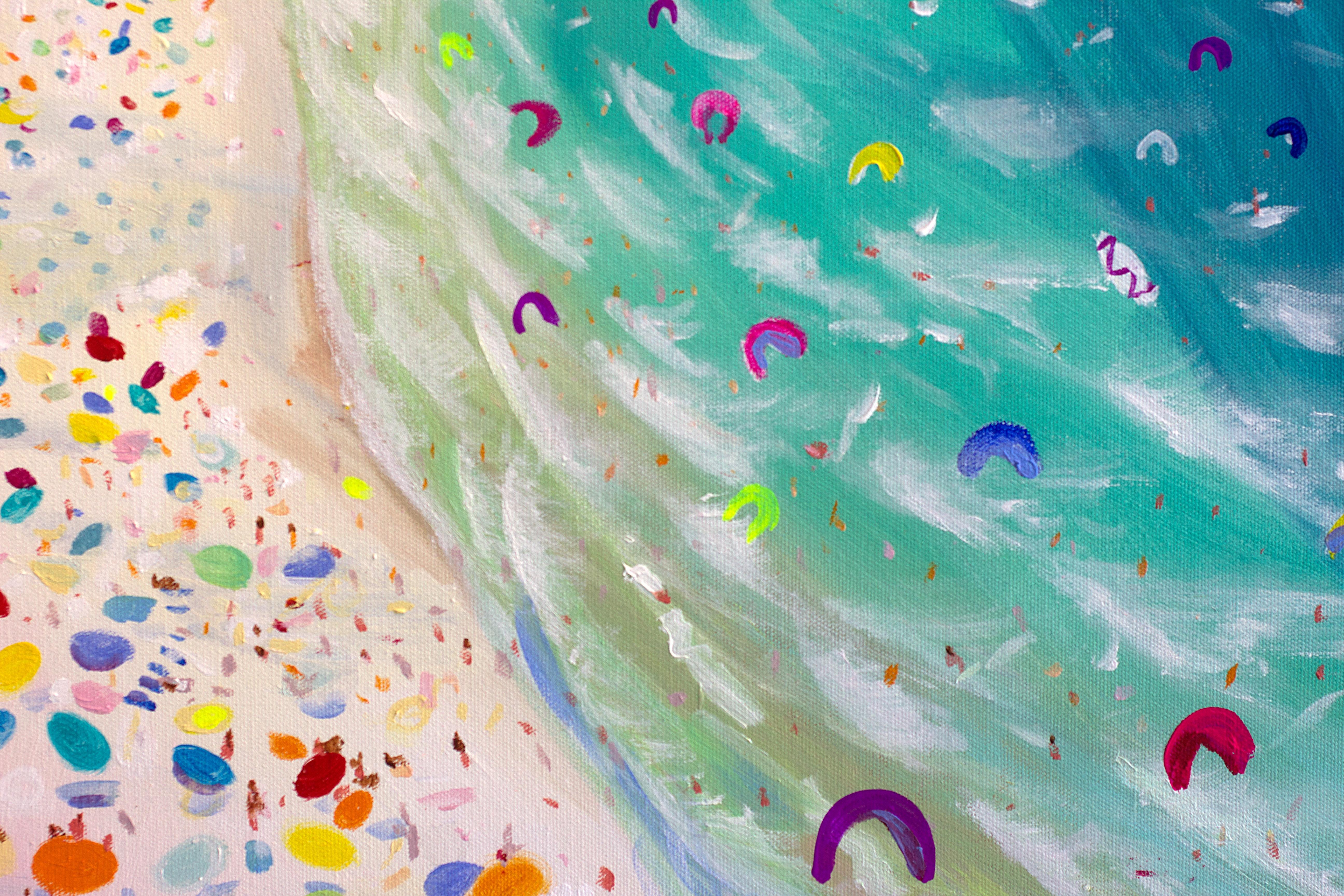 Kite Board Beach - Pop Art Painting by Joe Davis