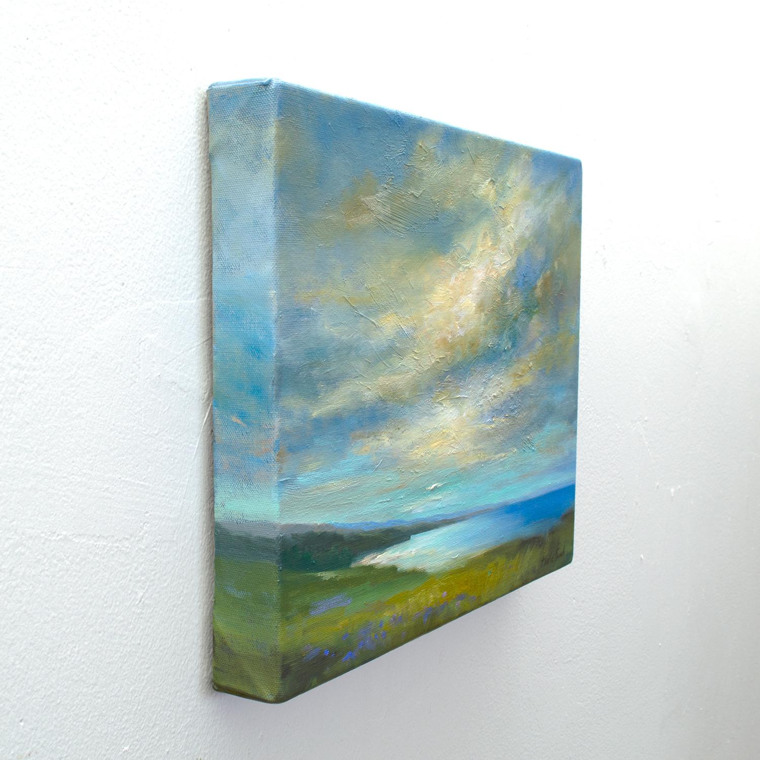 Coastal Clouds XXII - Painting by Sheila Finch