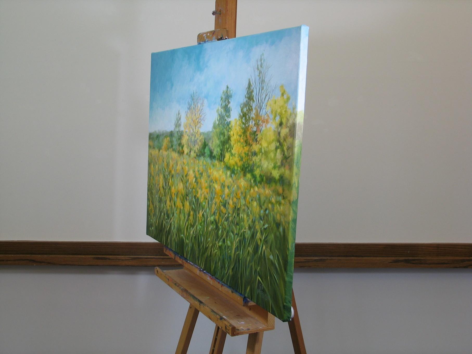 Goldenrod Morning - Painting by Suzanne Massion