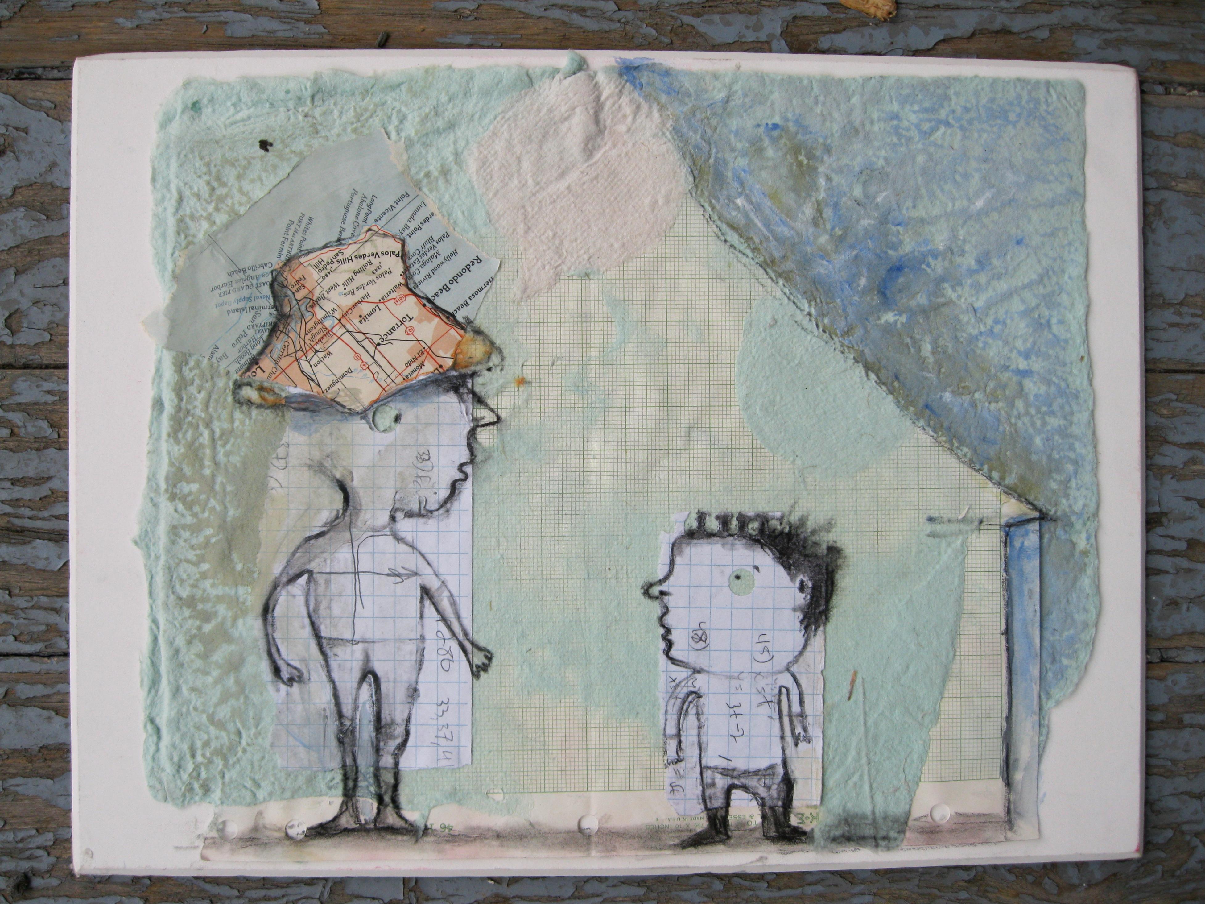 Camping Trip - Outsider Art Mixed Media Art by Libby Ramage