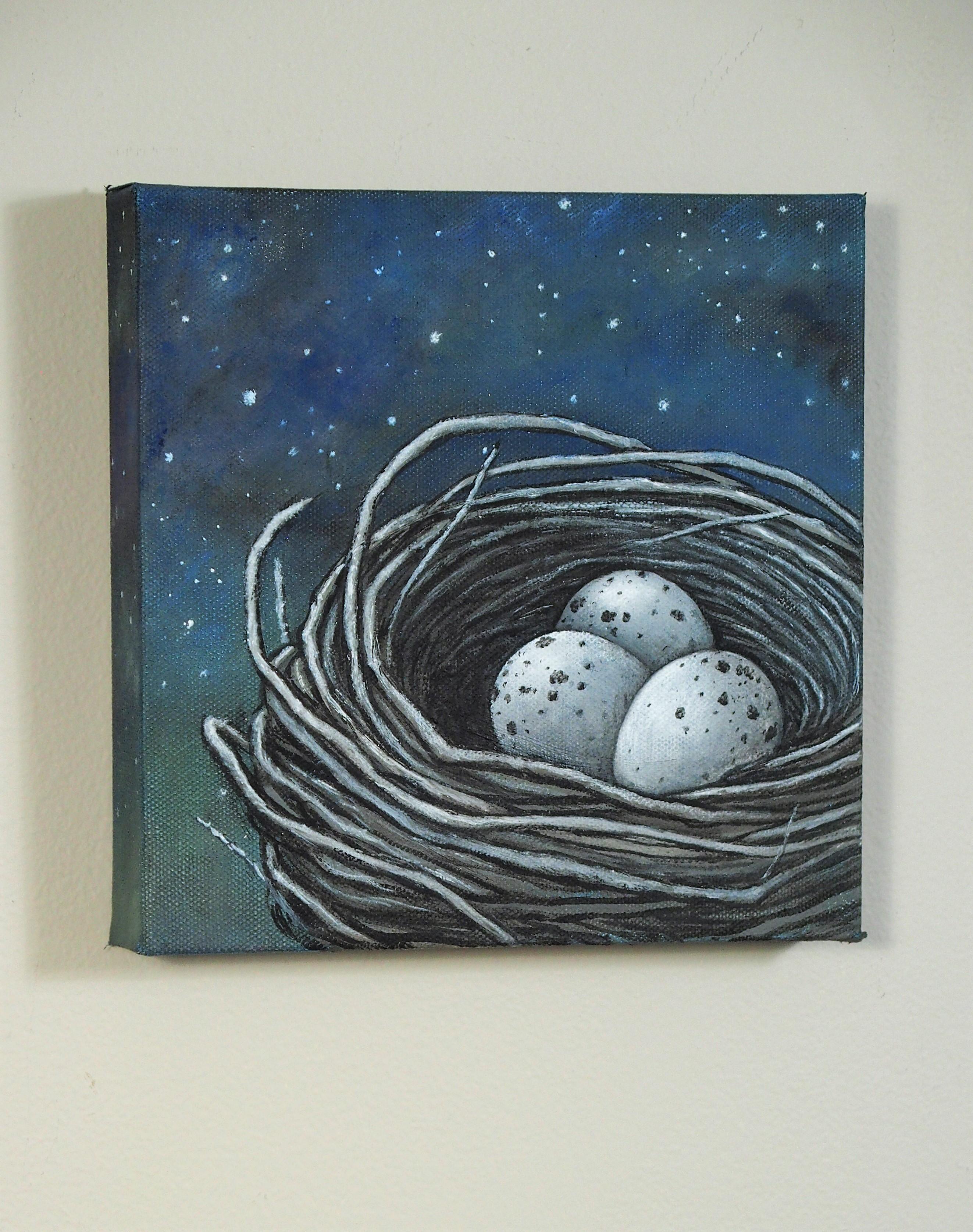 <p>Artist Comments<br>A little nest painting with a big title! The title is a quote from William Shakespeare.</p><p>About the Artist<br>Jennifer Ross grew up surrounded by the art of her mother and grandfather. Her attempt to follow in their