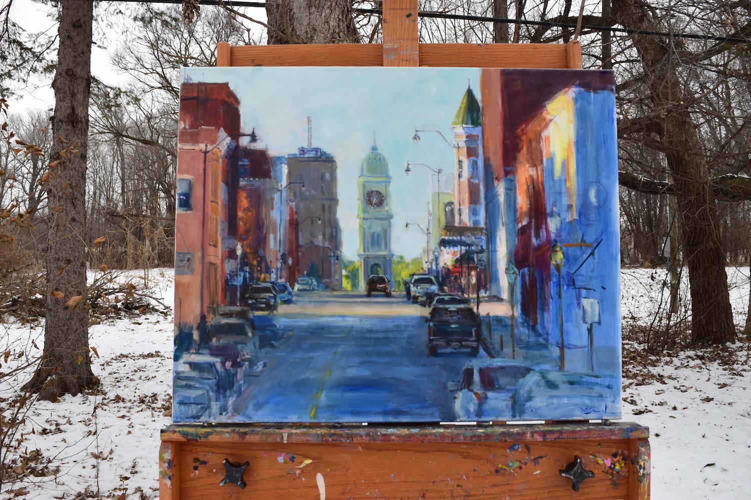 534 Dubuque - Abstract Impressionist Art by Mickey Cunningham