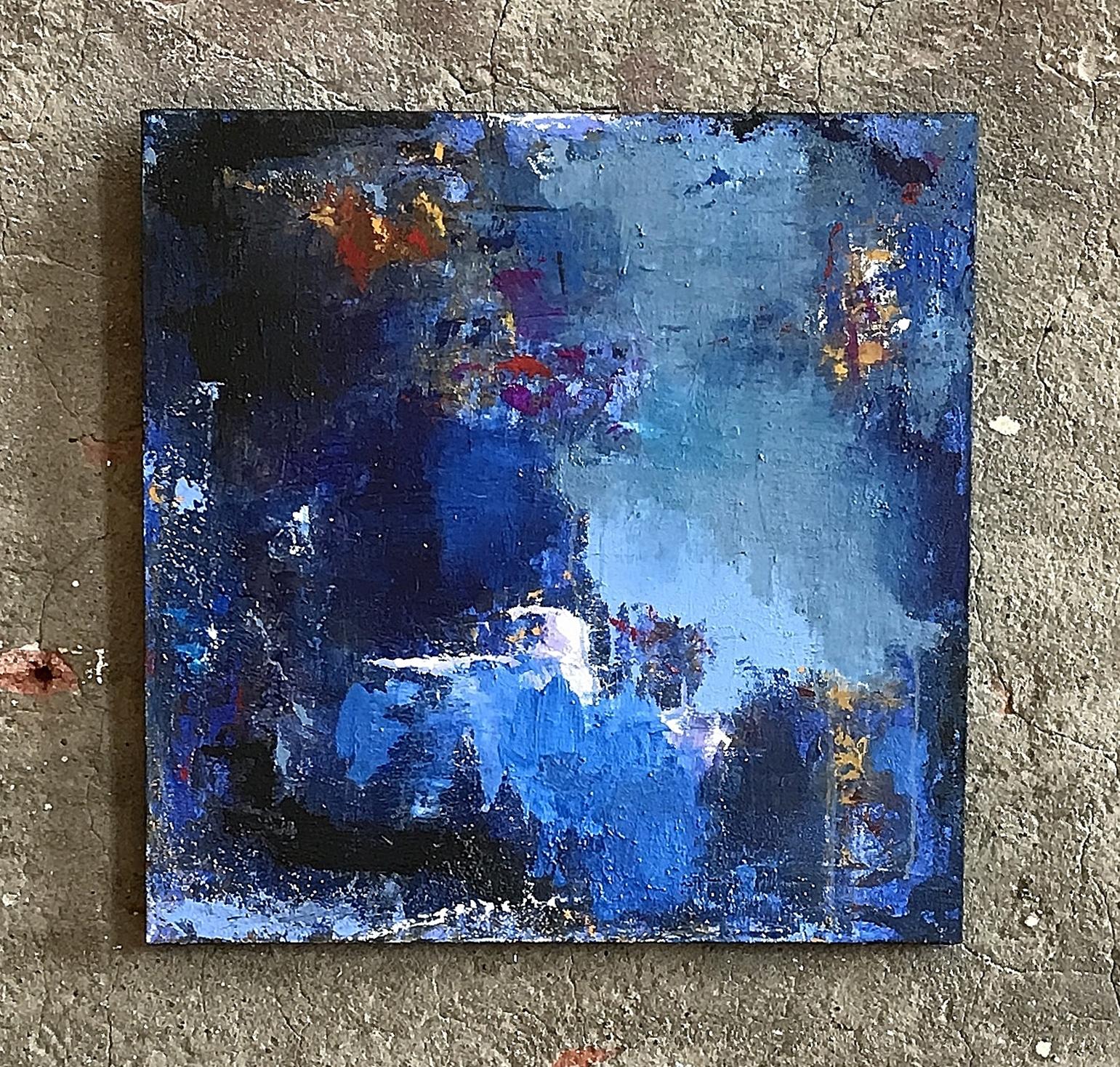 Night Ride - Abstract Painting by Jeffrey Tover
