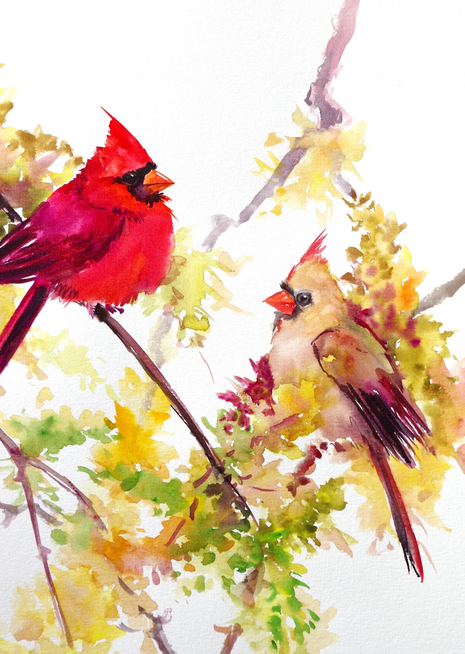Cardinals - Contemporary Art by Suren Nersisyan