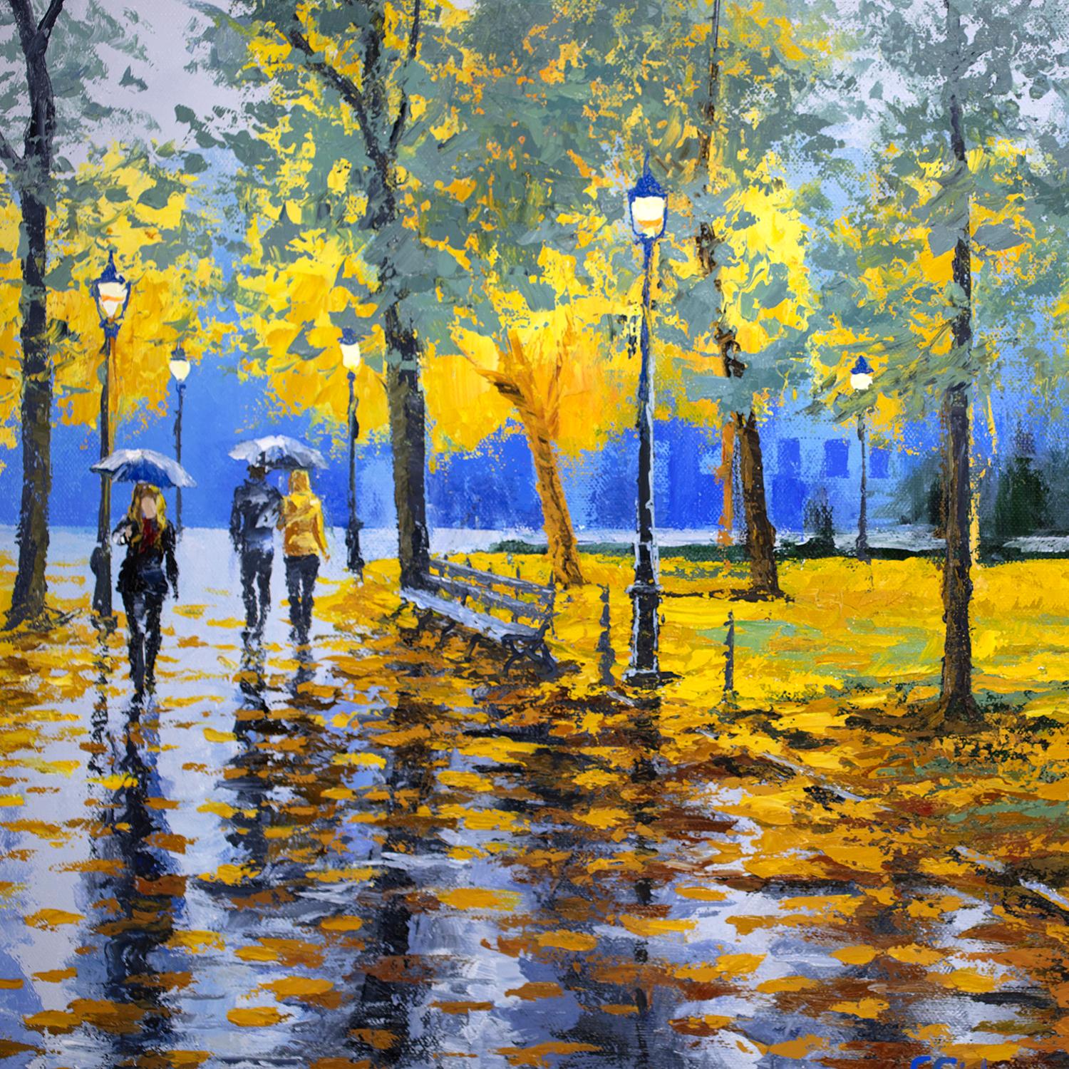 Onset of the Fall - Abstract Impressionist Painting by Stanislav Sidorov