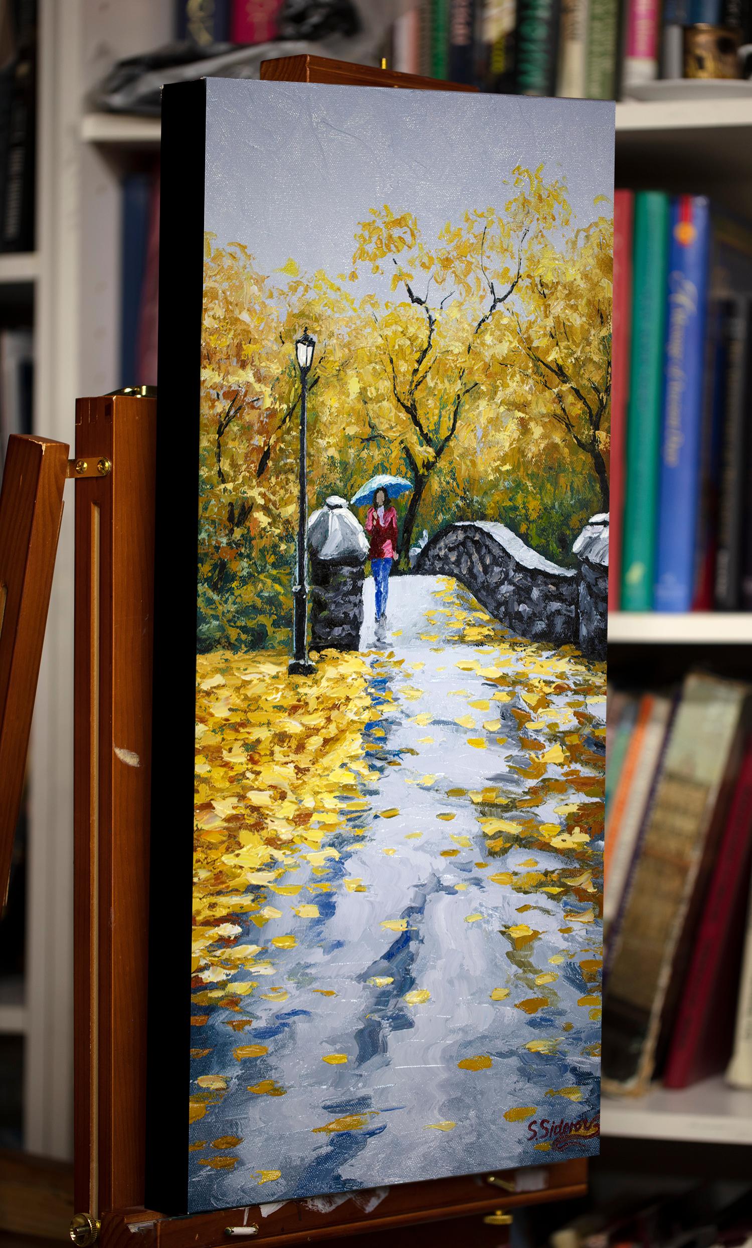 <p>Artist Comments<br>This piece is from my Fall Alley series. Wet sterling path in the park. Rustling leaves and drizzling rain. Charming autumn alley.</p><p>About the Artist<br>Stanislav Sidorov saturates his canvas with the expressive color