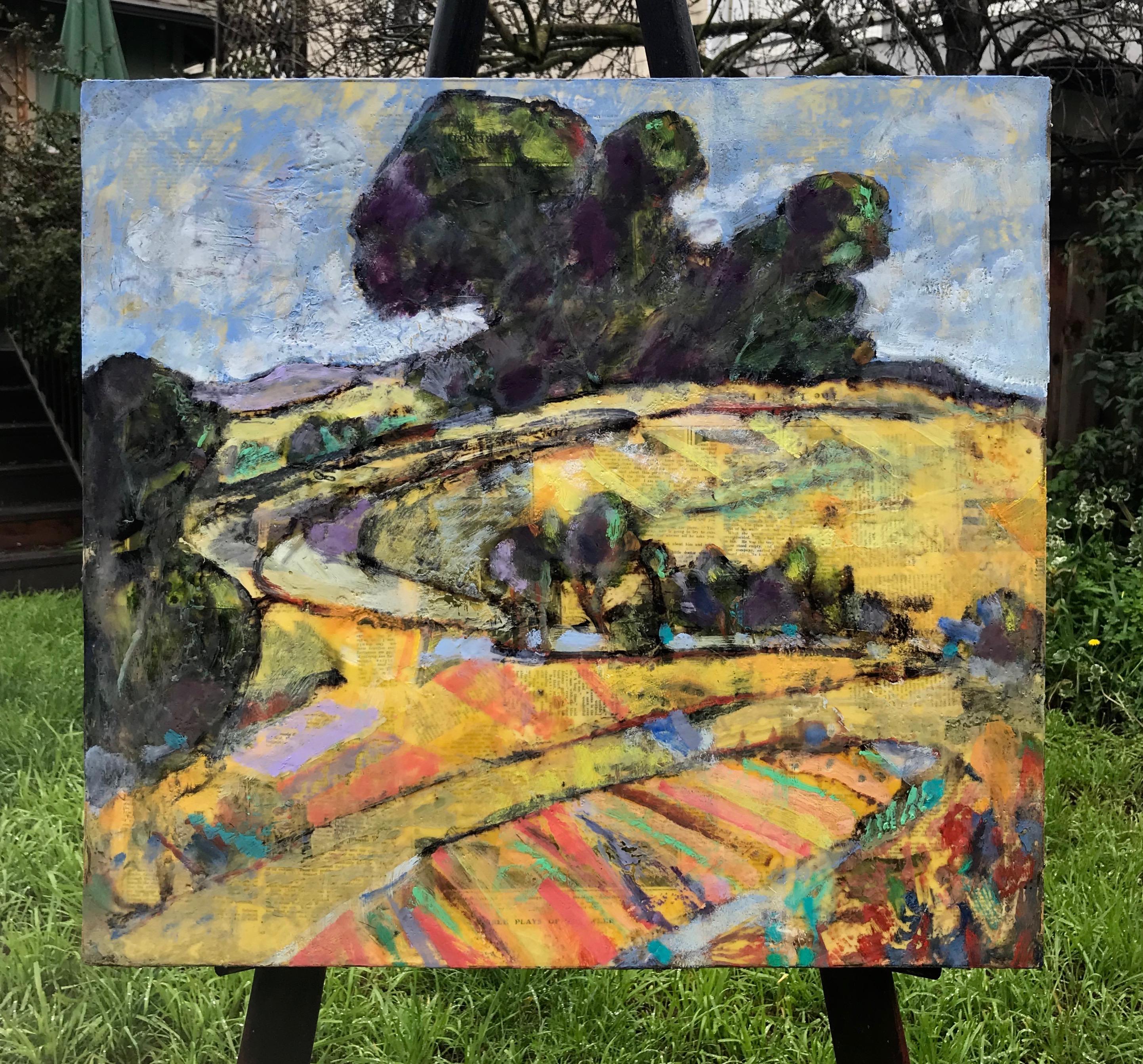 Mountain Farmer - Abstract Impressionist Art by James Hartman