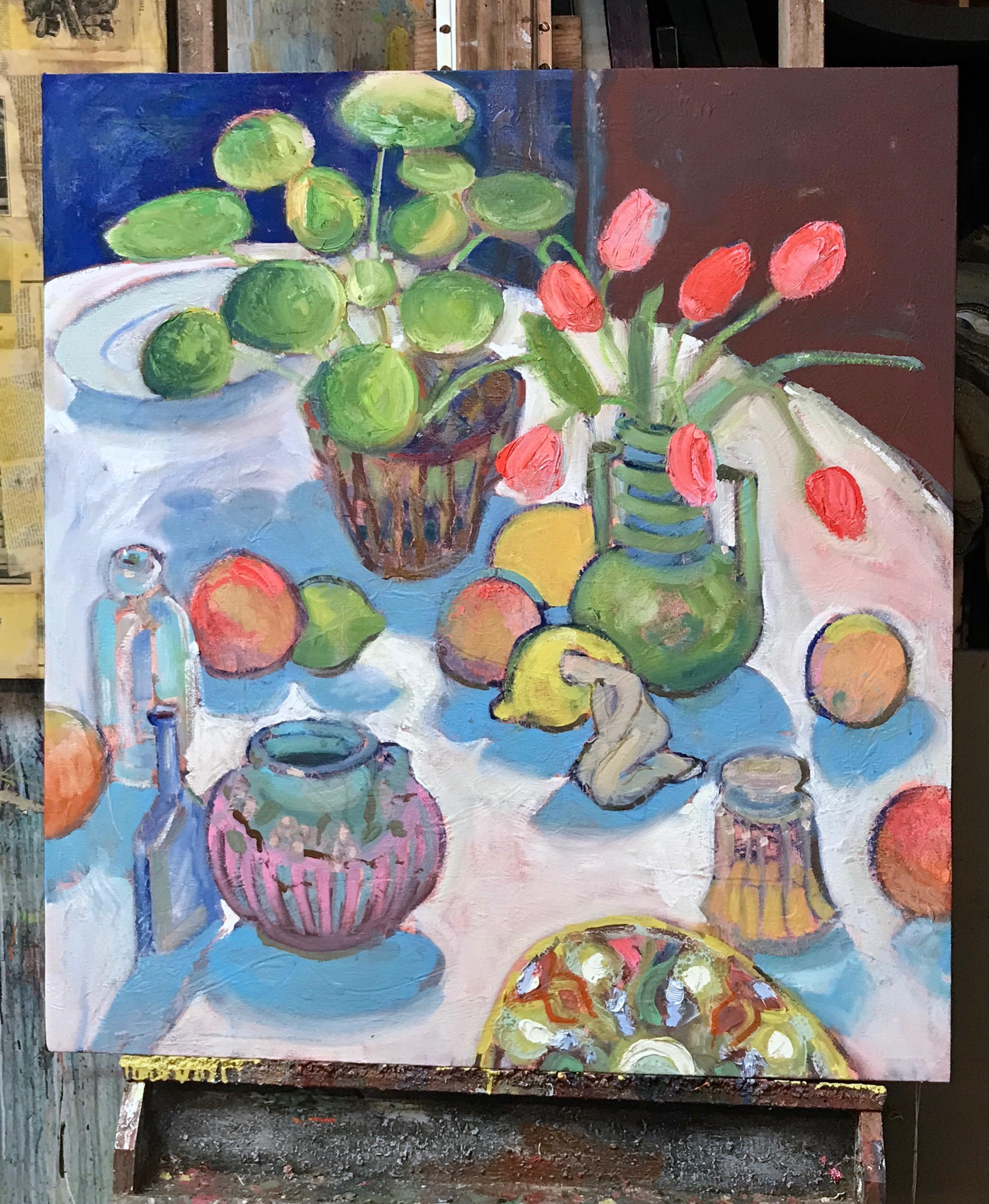 <p>Artist Comments<br />I am inspired to paint ordinary objects as compositional elements like many painters since Chardin. My goal is to get the shapes and colors to work together and direct the eye through the painting.</p><p>About the Artist<br