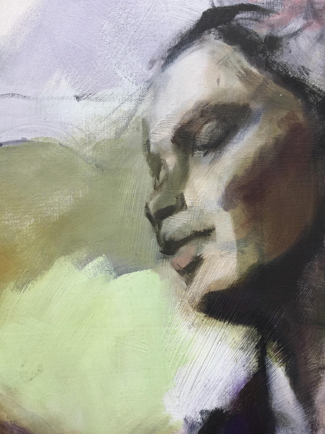 <p>Artist Comments<br />The subject matter for this painting came from photographs I took in a professional ballet class. I was struck by the concentration and movement in these dancers.</p><p>About the Artist<br />Liz is a self-taught artist who is