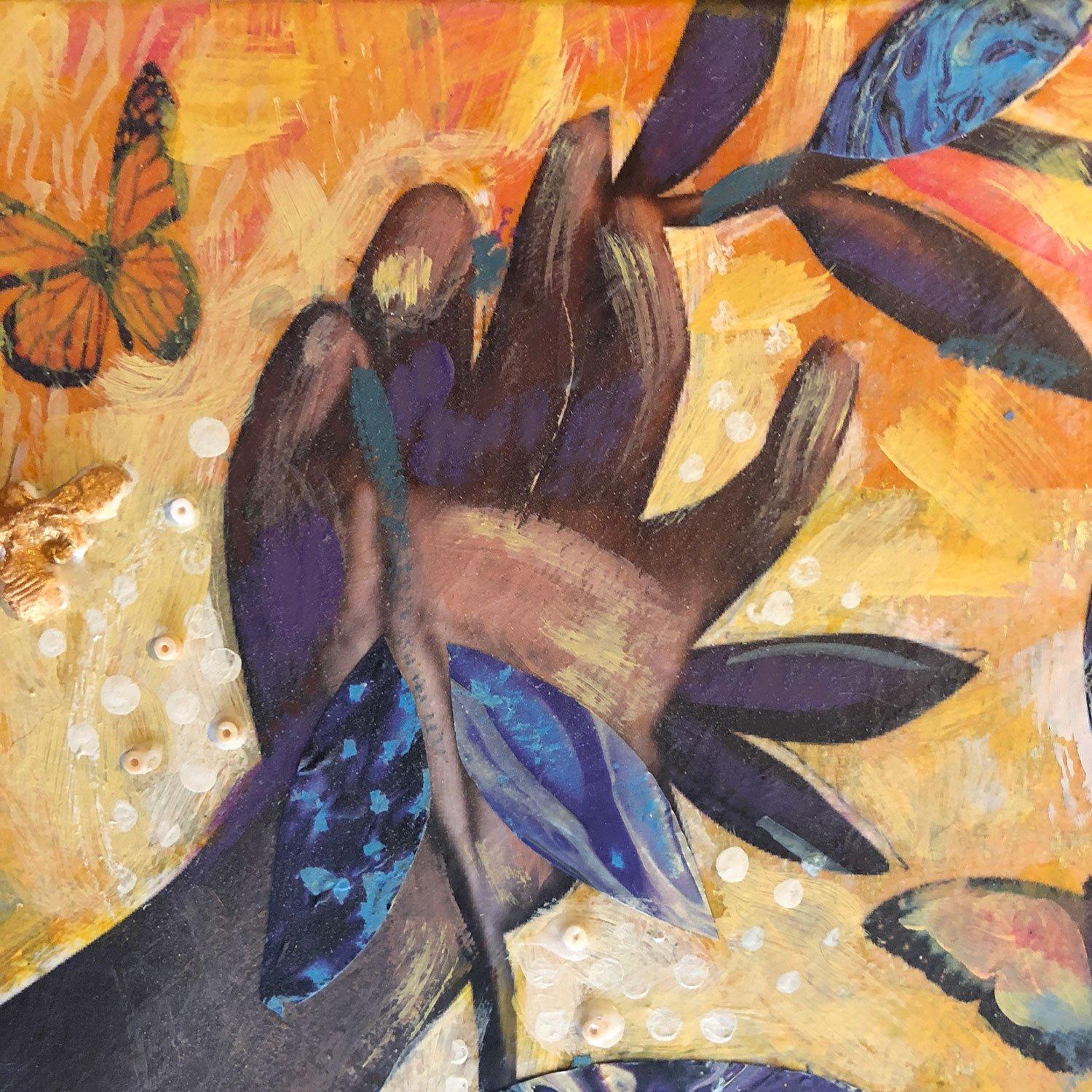 Spring Cleaning, Original Painting - Contemporary Mixed Media Art by Darlene McElroy