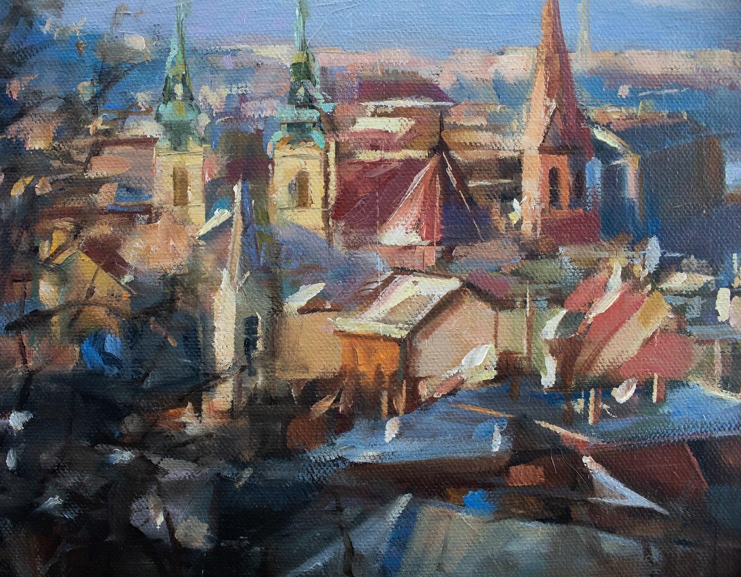 View of Budapest - Abstract Impressionist Art by Jonelle Summerfield