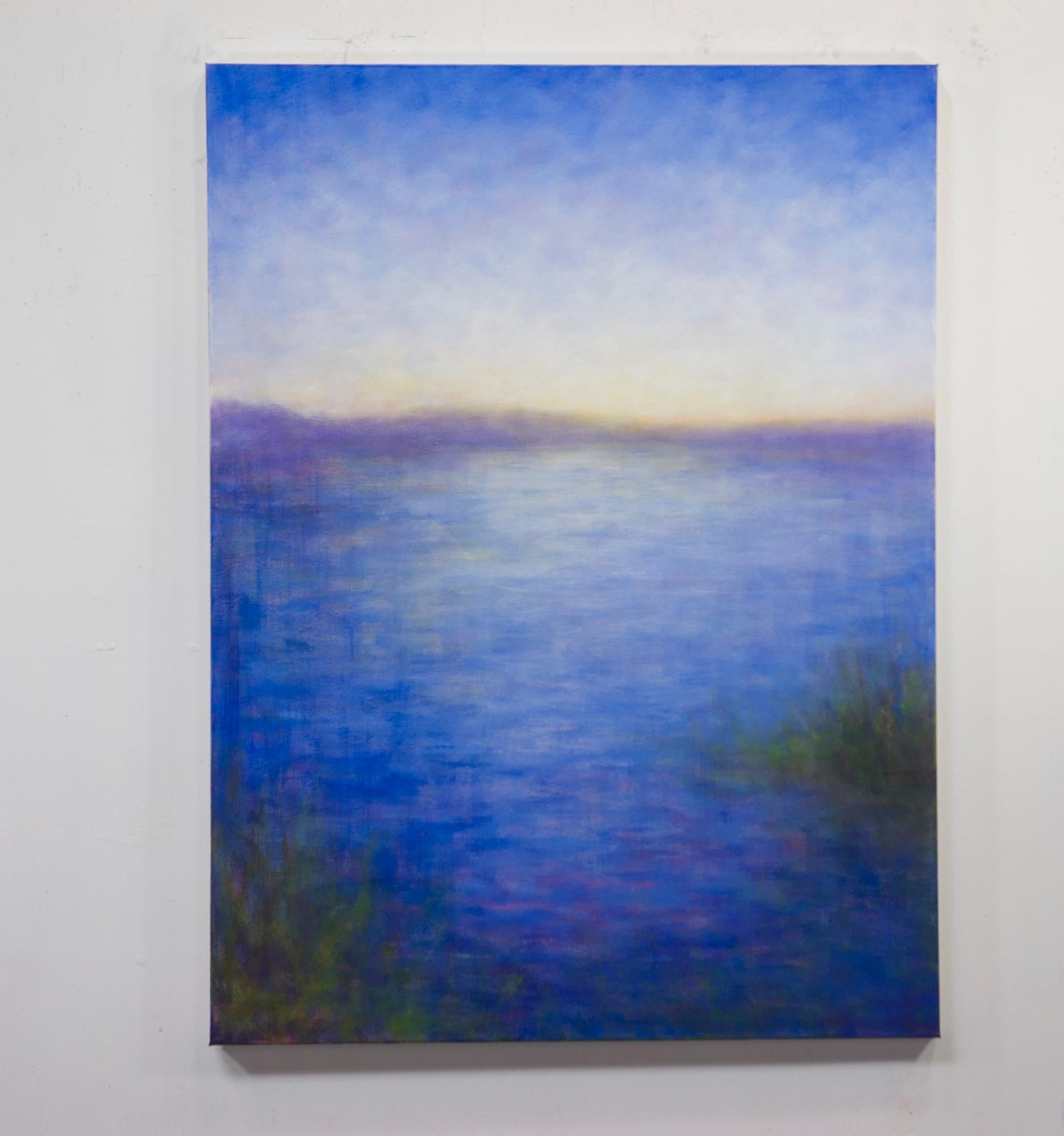 <p>Artist Comments<br>I imagine myself standing on the shore of the beach in Santa Barbara looking out towards the islands in the distance. The blue of the ocean and sky brings to mind feelings of calmness and serenity.</p><p>About the