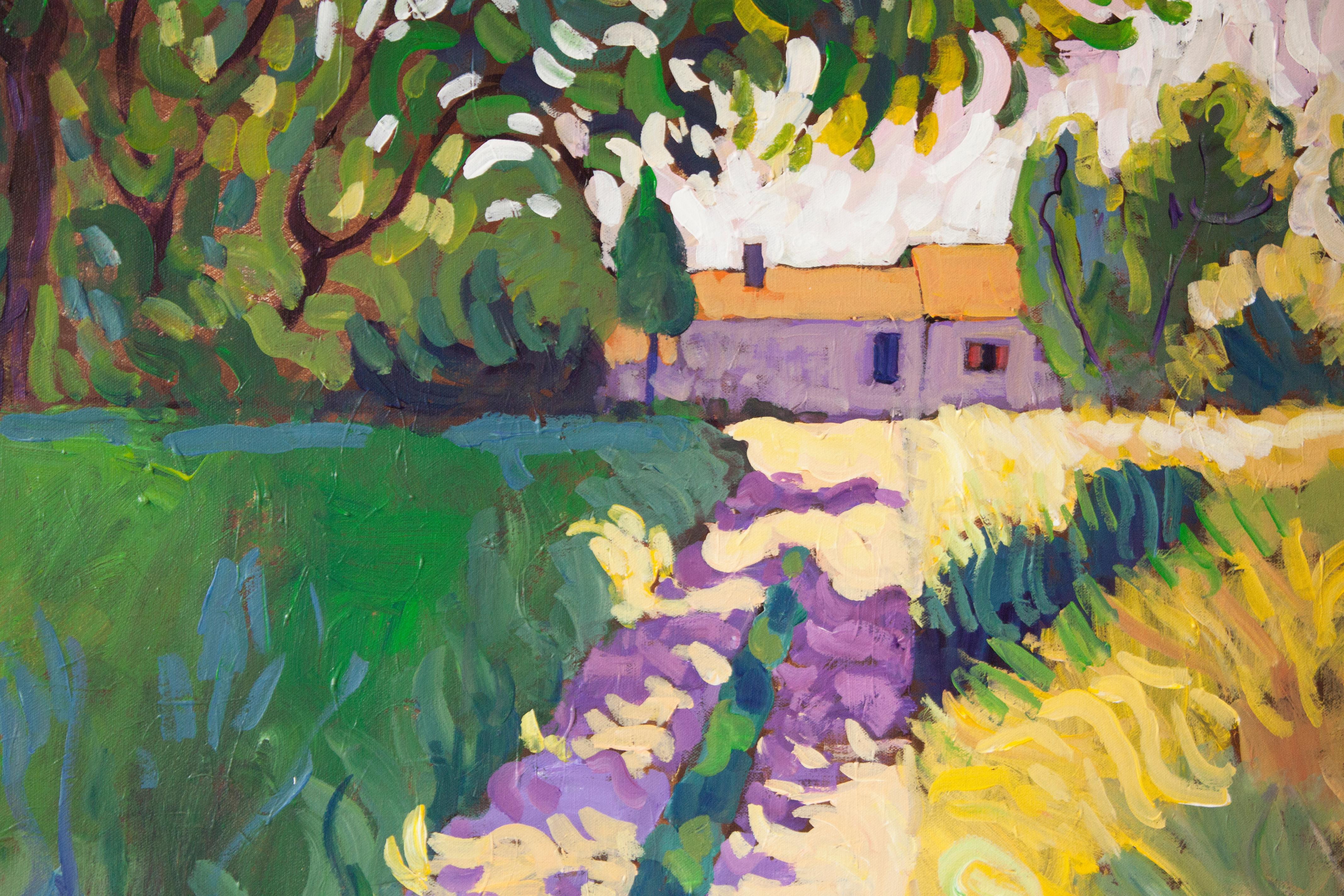Summer Lane - Abstract Expressionist Painting by Robert Hofherr