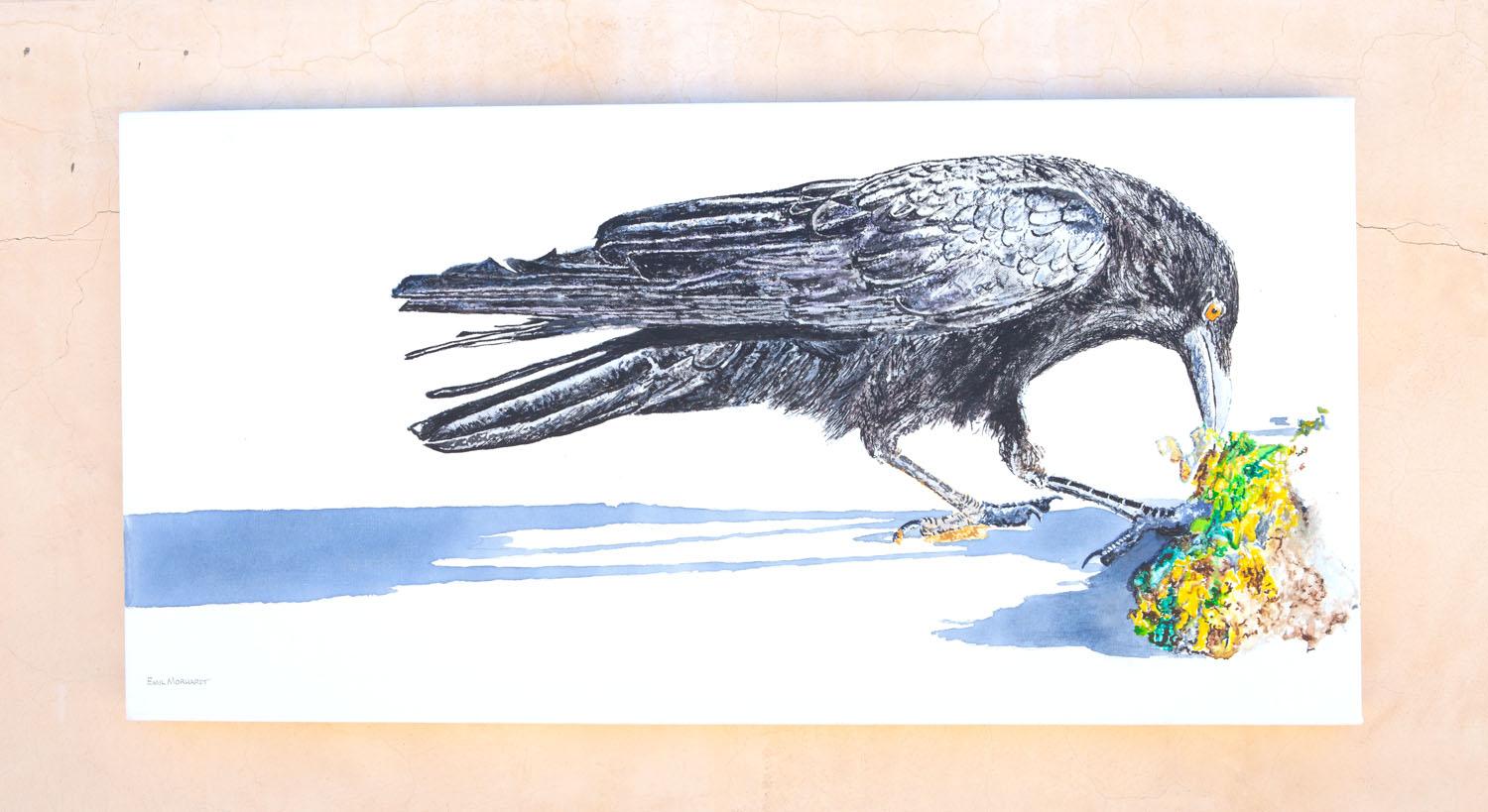 The Crow and the Seaweed - Painting by Emil Morhardt