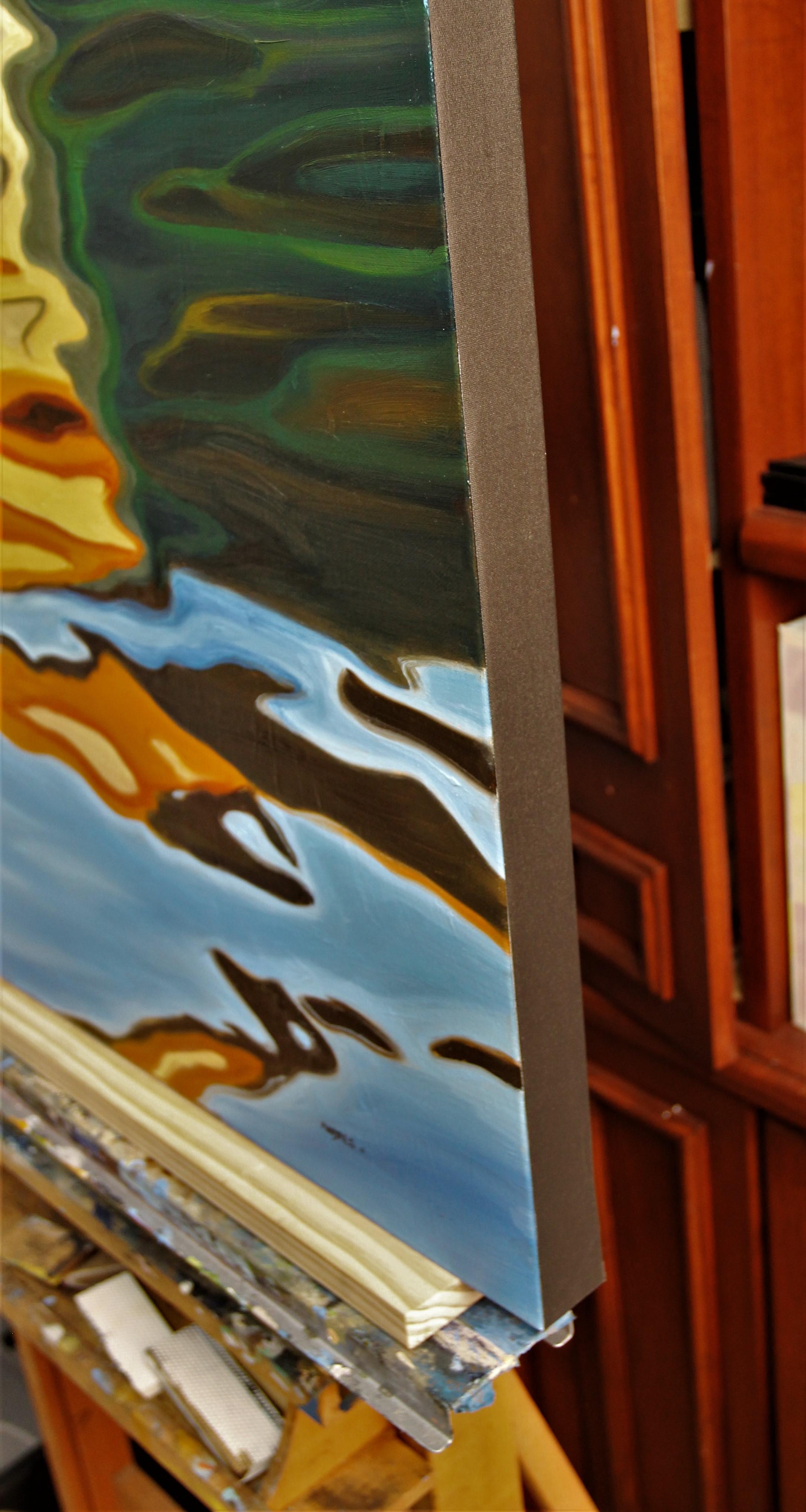 Peint par la mer - Painting de Andres Lopez