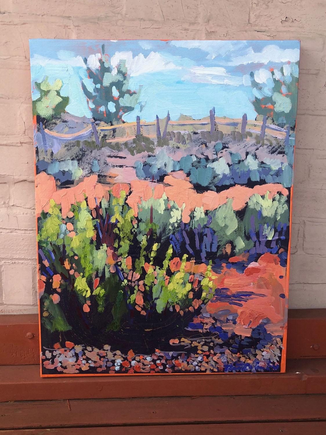 Albuquerque Desert - Abstract Impressionist Art by Tara Zalewsky-Nease