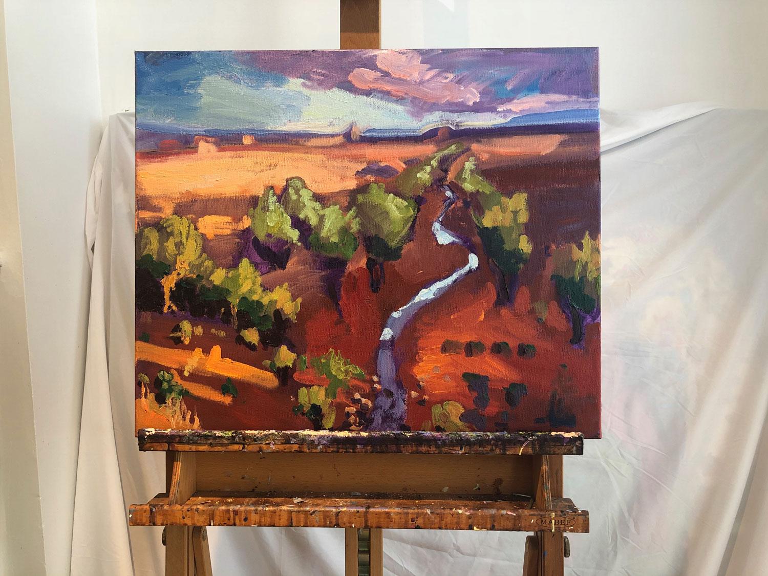 <p>Artist Comments<br />Tara's reference for this painting was a trip to Canyonlands in southern Utah. She backpacked with a group of painters into the wilderness on a tenting and art making trip, immersed in the desert landscape for a month. It was