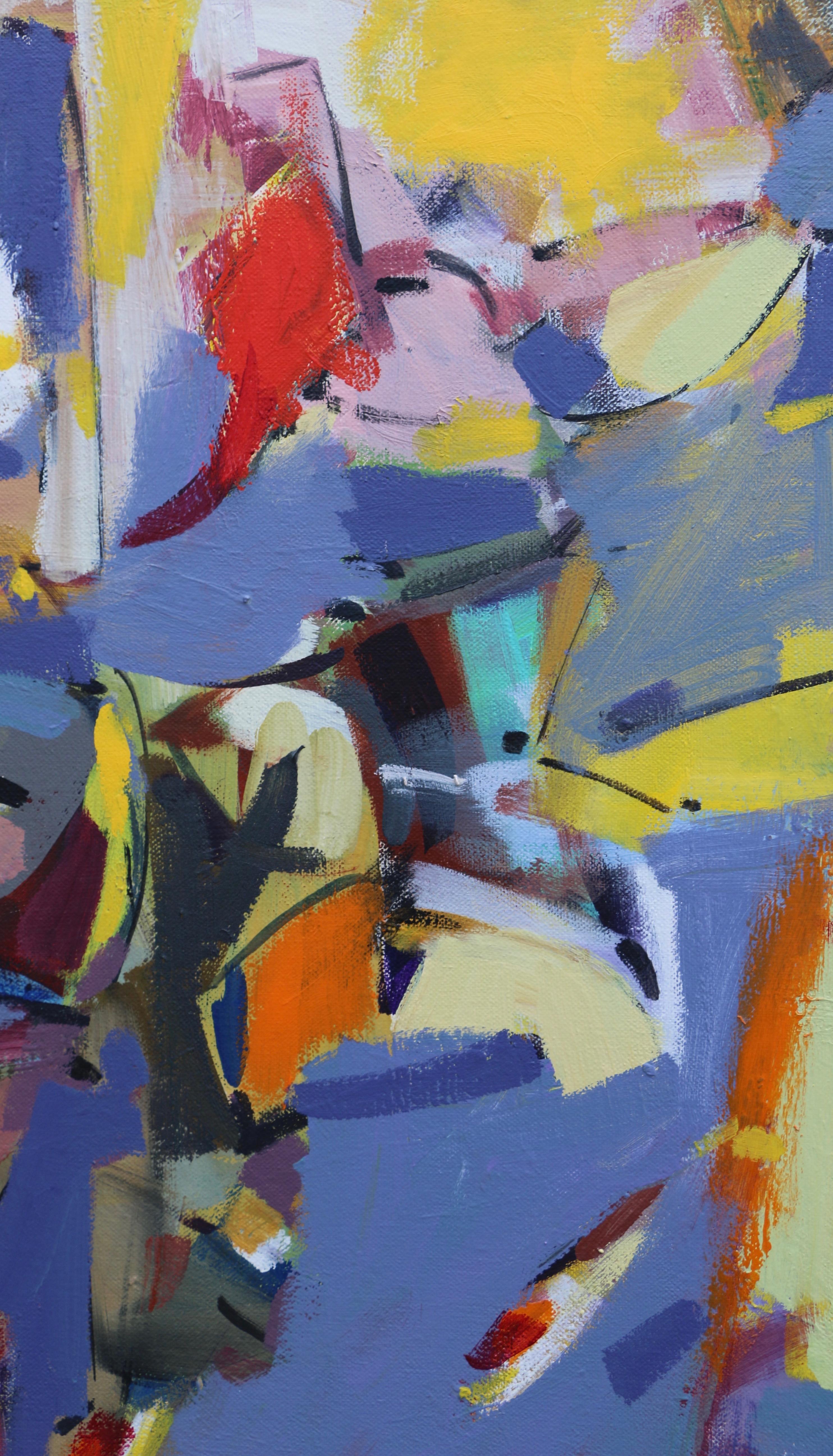 Giornata di sole - Abstract Painting Grigio di Voskan Galstian