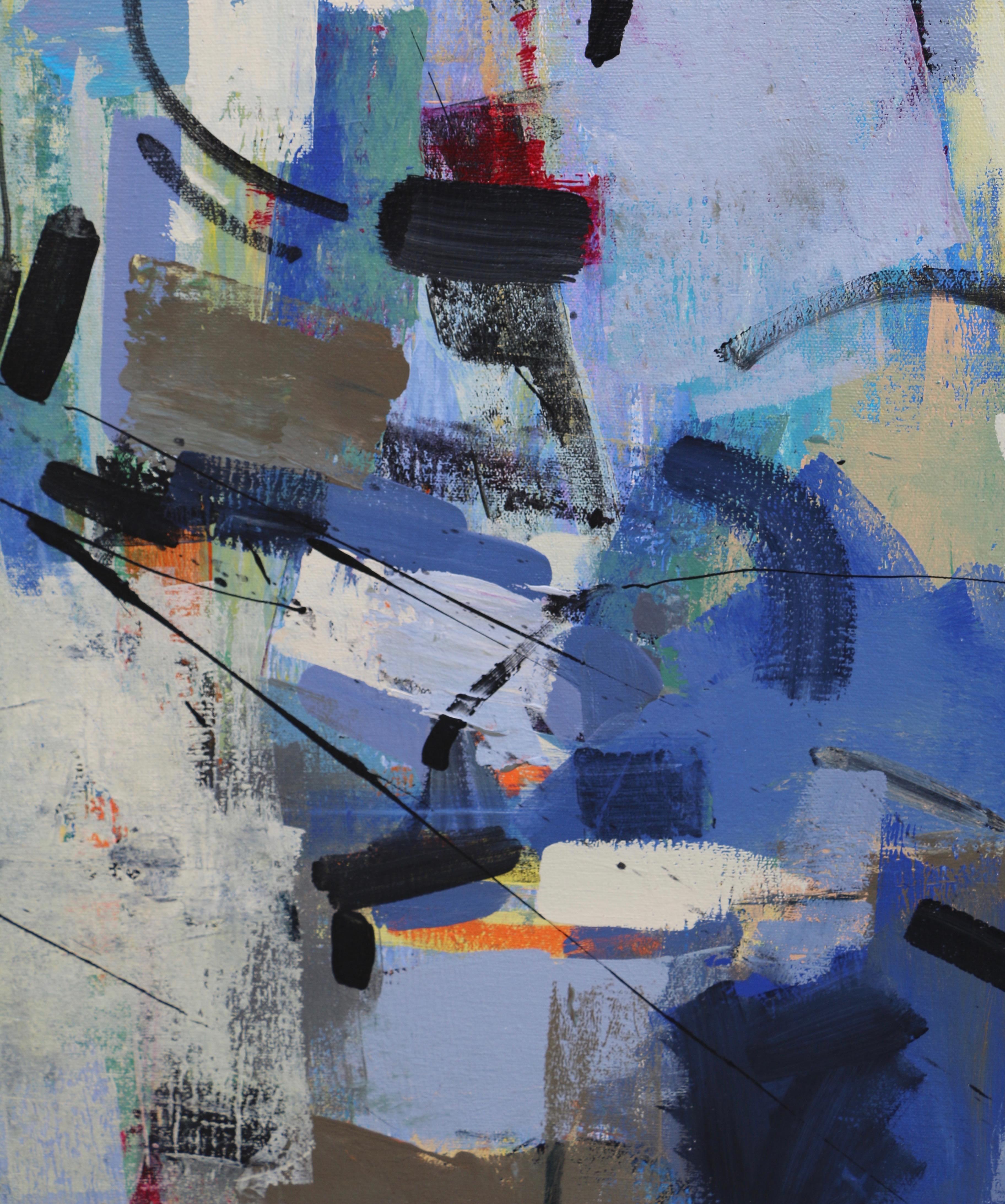 Esplosione - Abstract Painting Grigio di Voskan Galstian