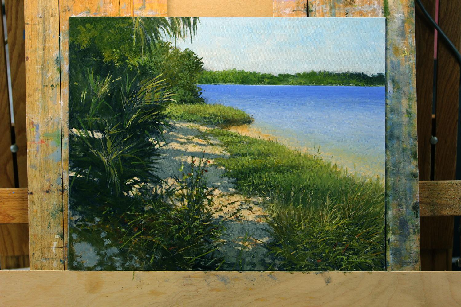 Porto di Charleston - Painting Realismo americano di Kent Sullivan