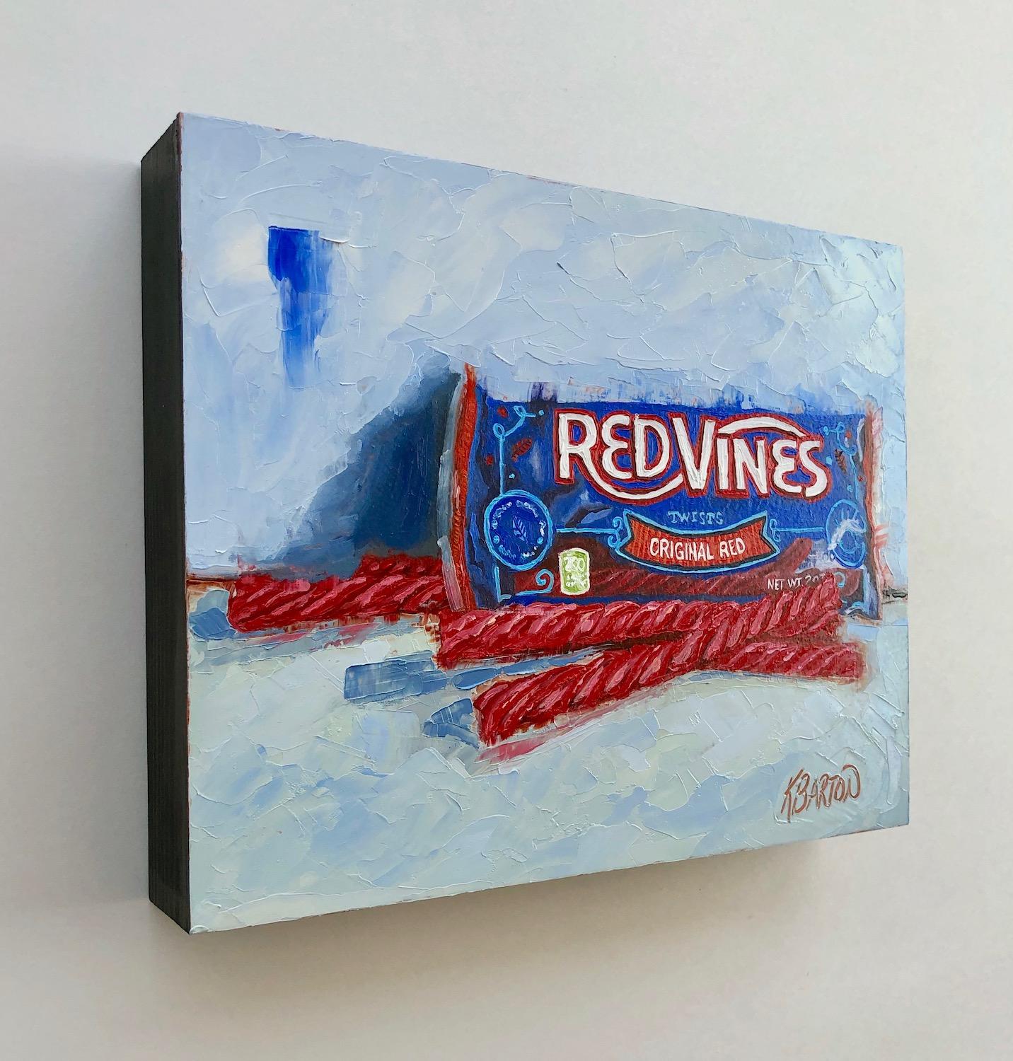 Red Vines - Painting by Karen Barton