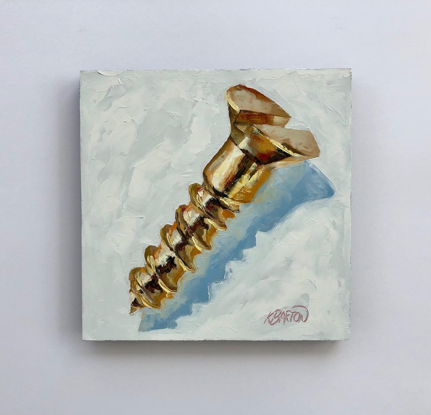 Goldschraube (Zeitgenössisch), Painting, von Karen Barton