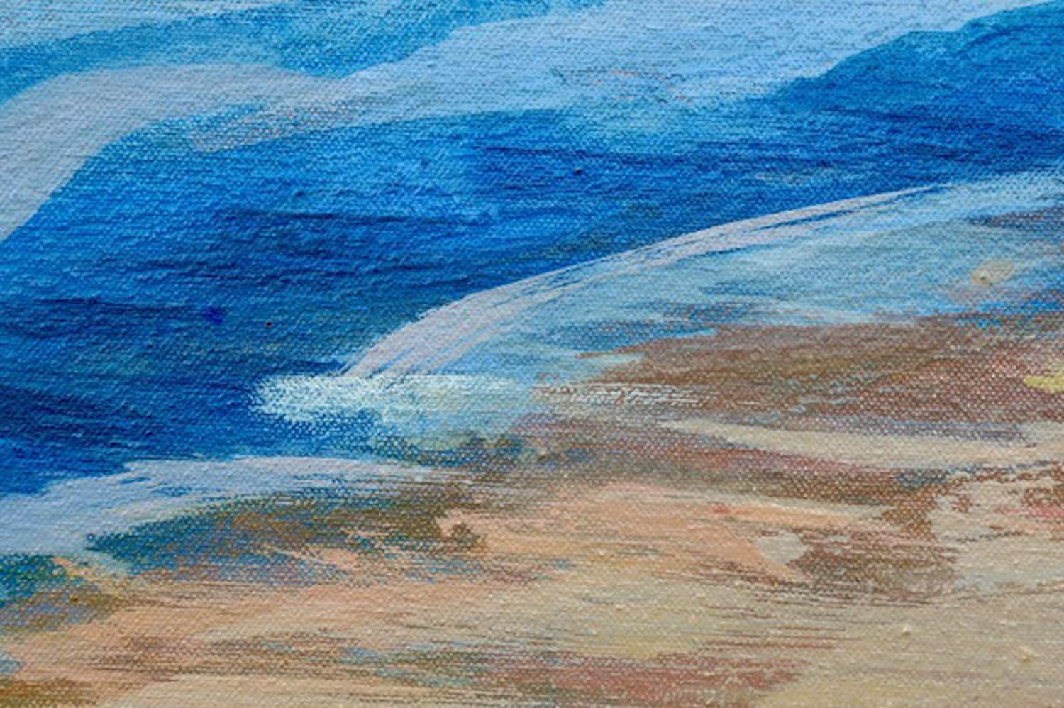 Of Water and Light, Original Painting - Abstract Impressionist Art by Sidonie Caron