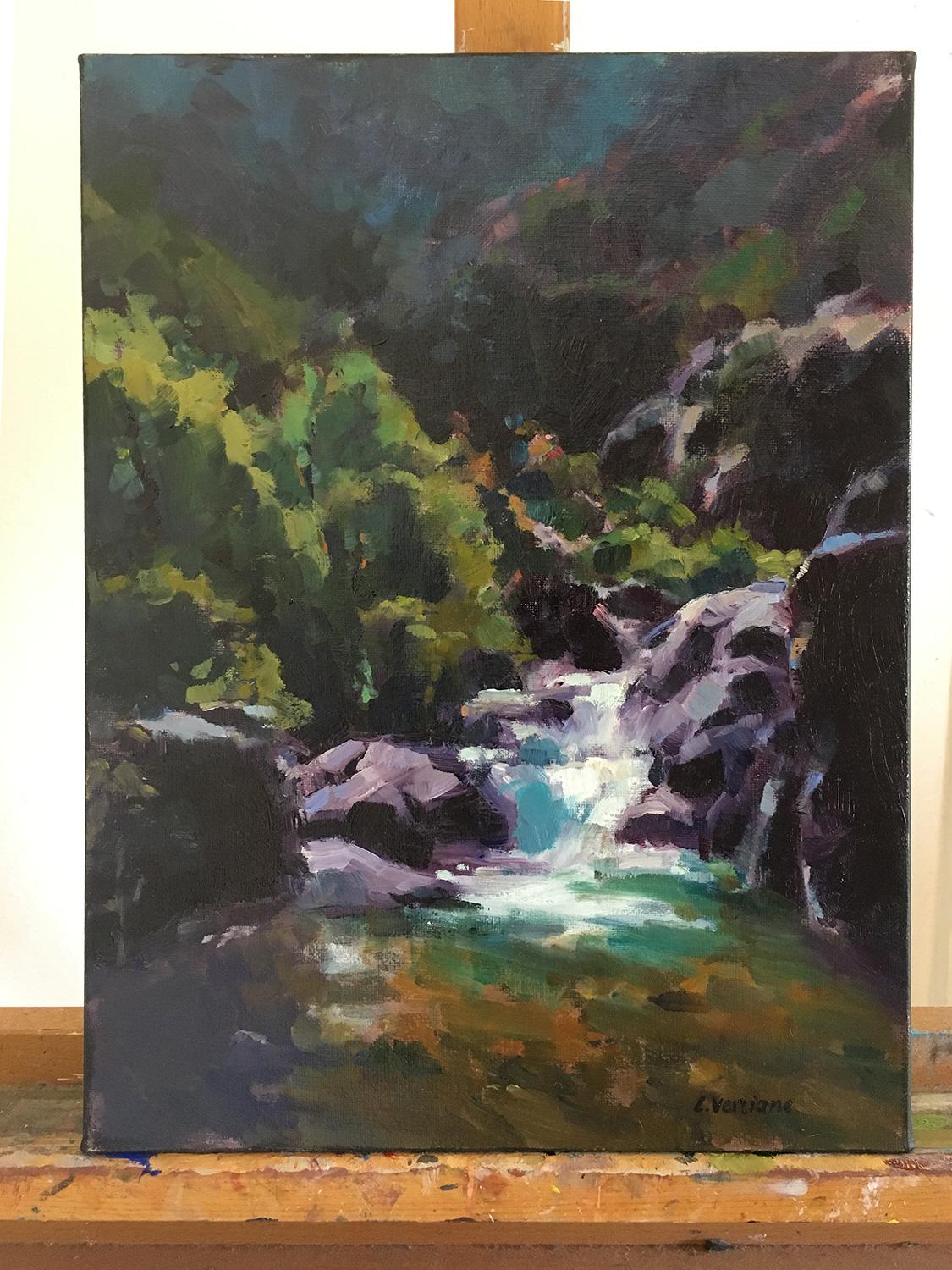 <p>Artist Comments<br />Claudia Verciani painted this impressionist scene based on a hiking trail near Los Angeles.</p><br /><p>About the Artist<br />Inspired by the great Impressionist painters, Claudia uses paint emotionally to depict the beauty