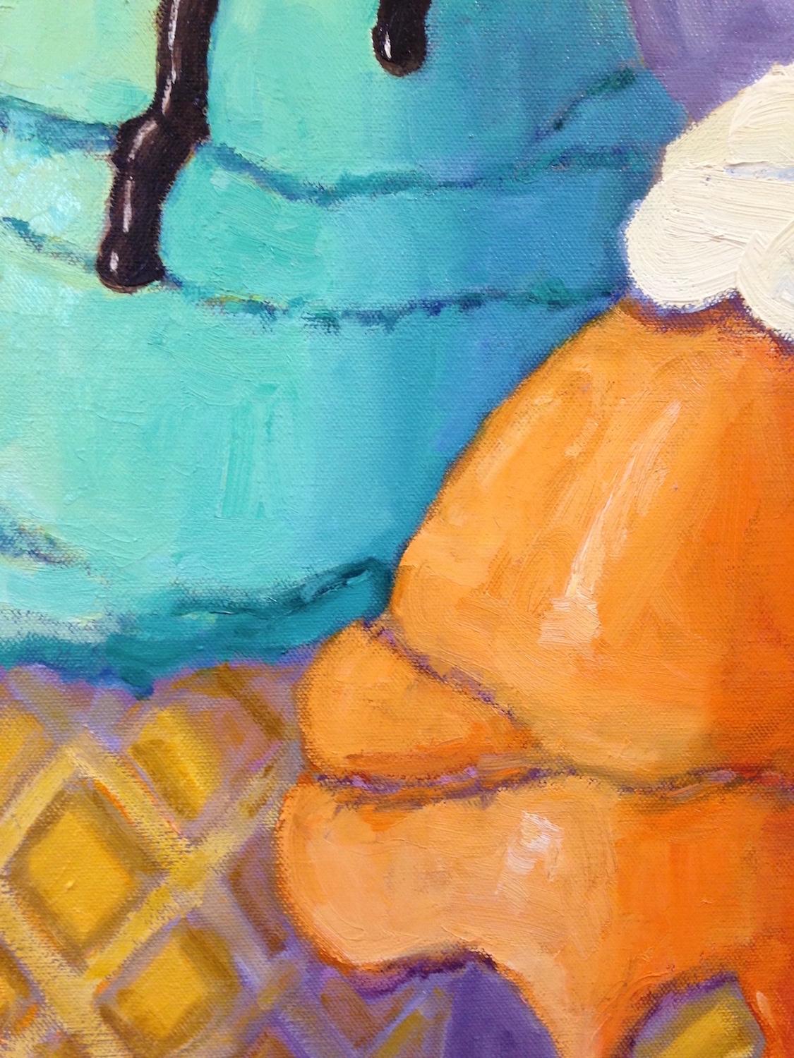 orange seller painting