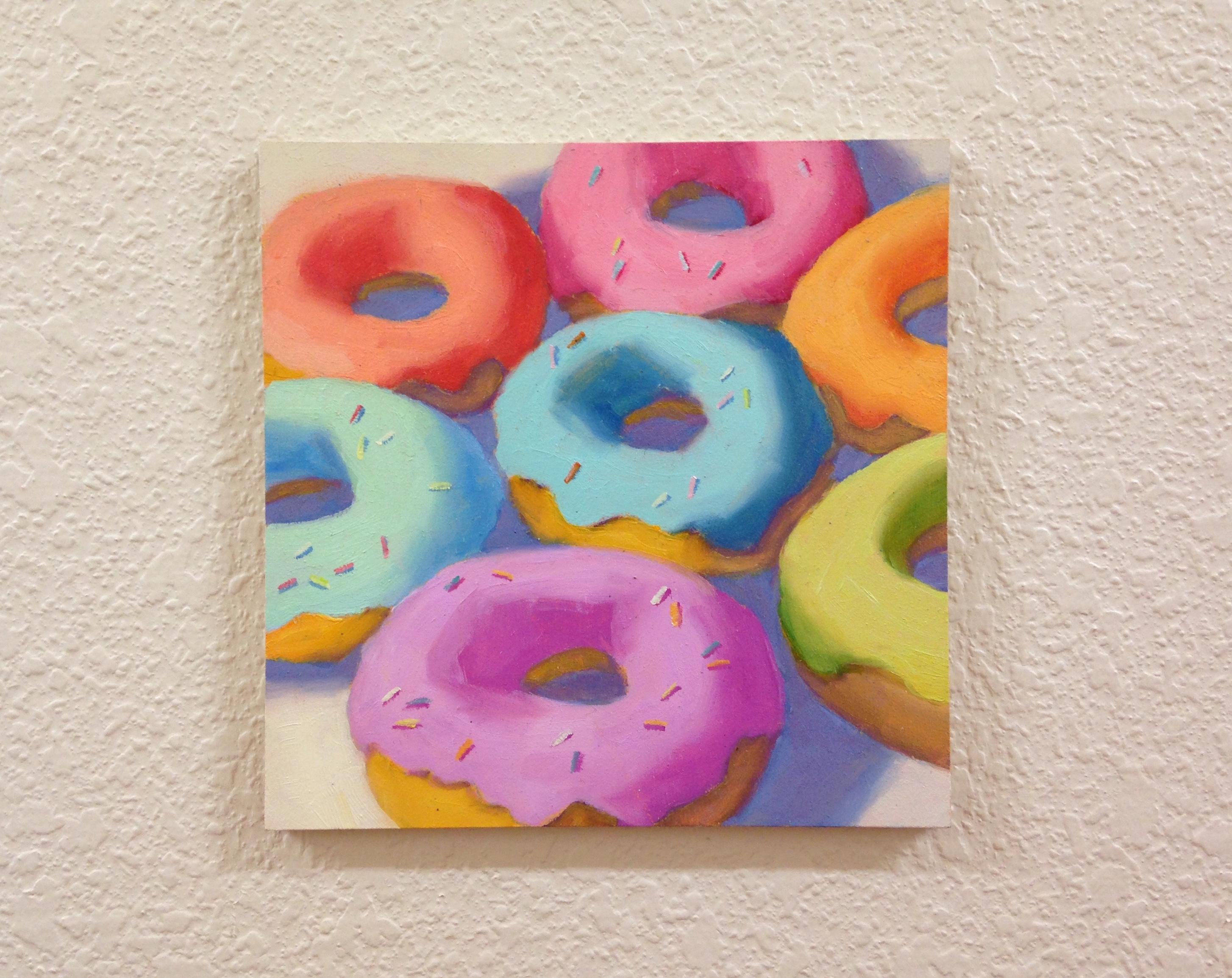 donut oil painting