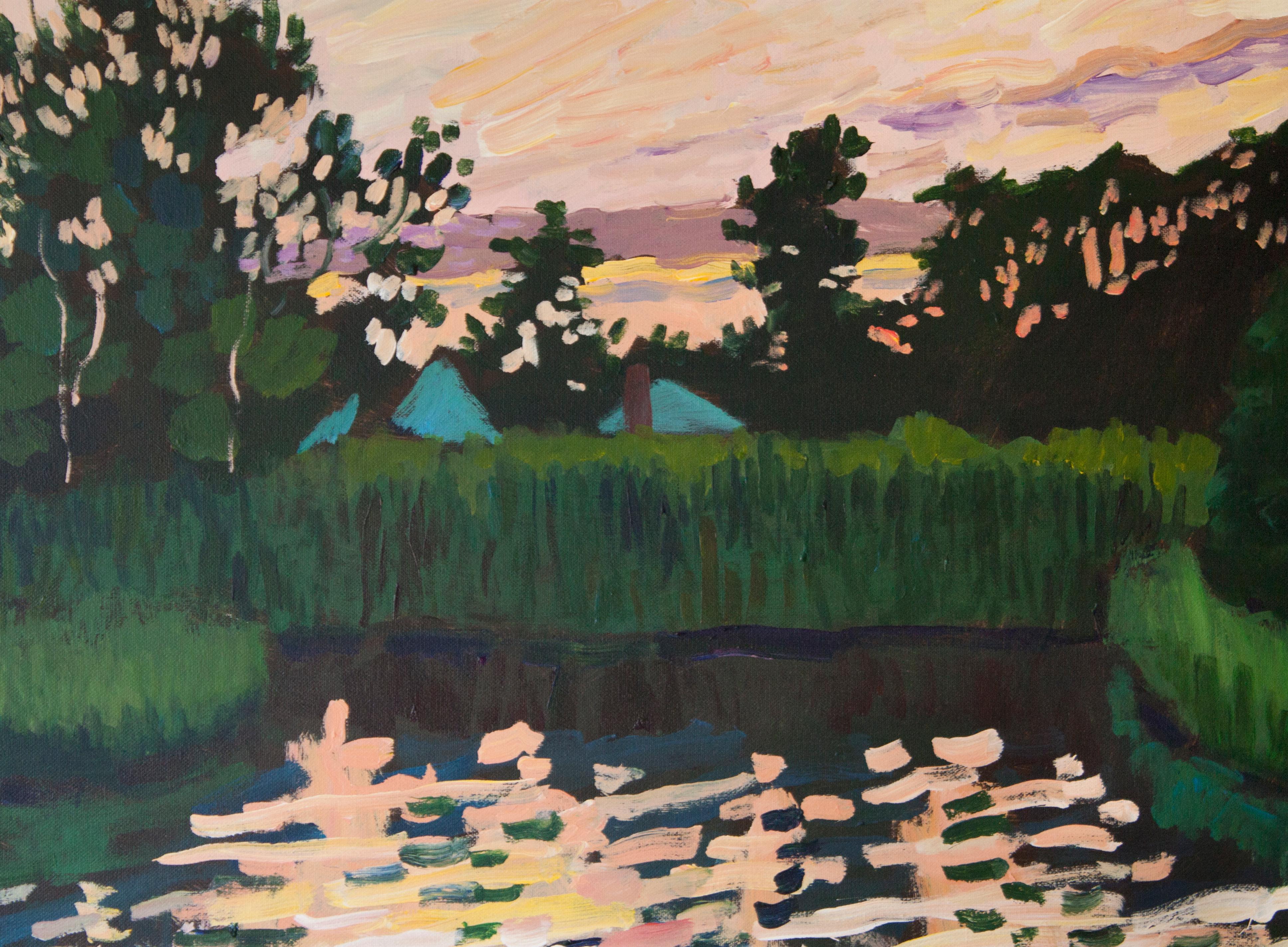 Marsh near White House Point, Original Painting 1