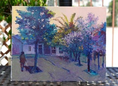 Purple Evening in California, Oil Painting