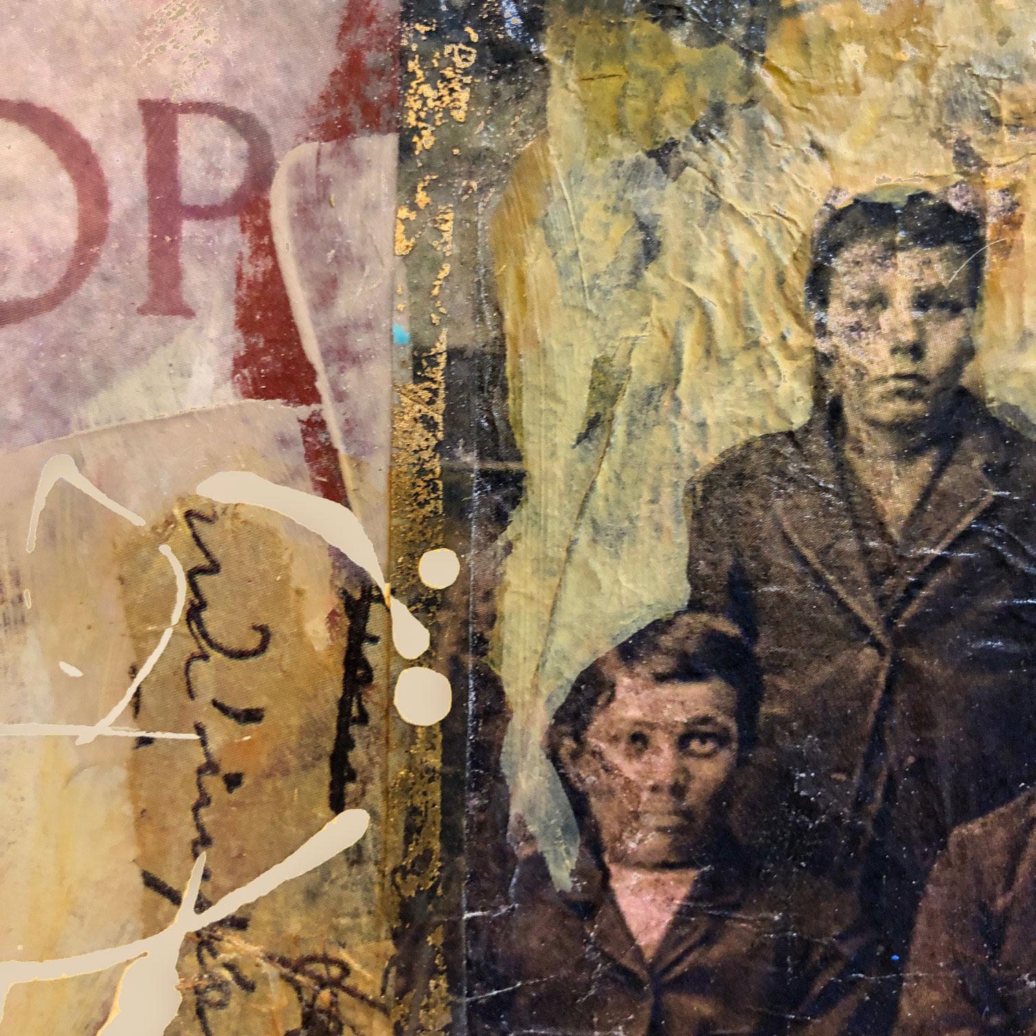 <p>Artist Comments<br />Darlene says of collaged painting, 
