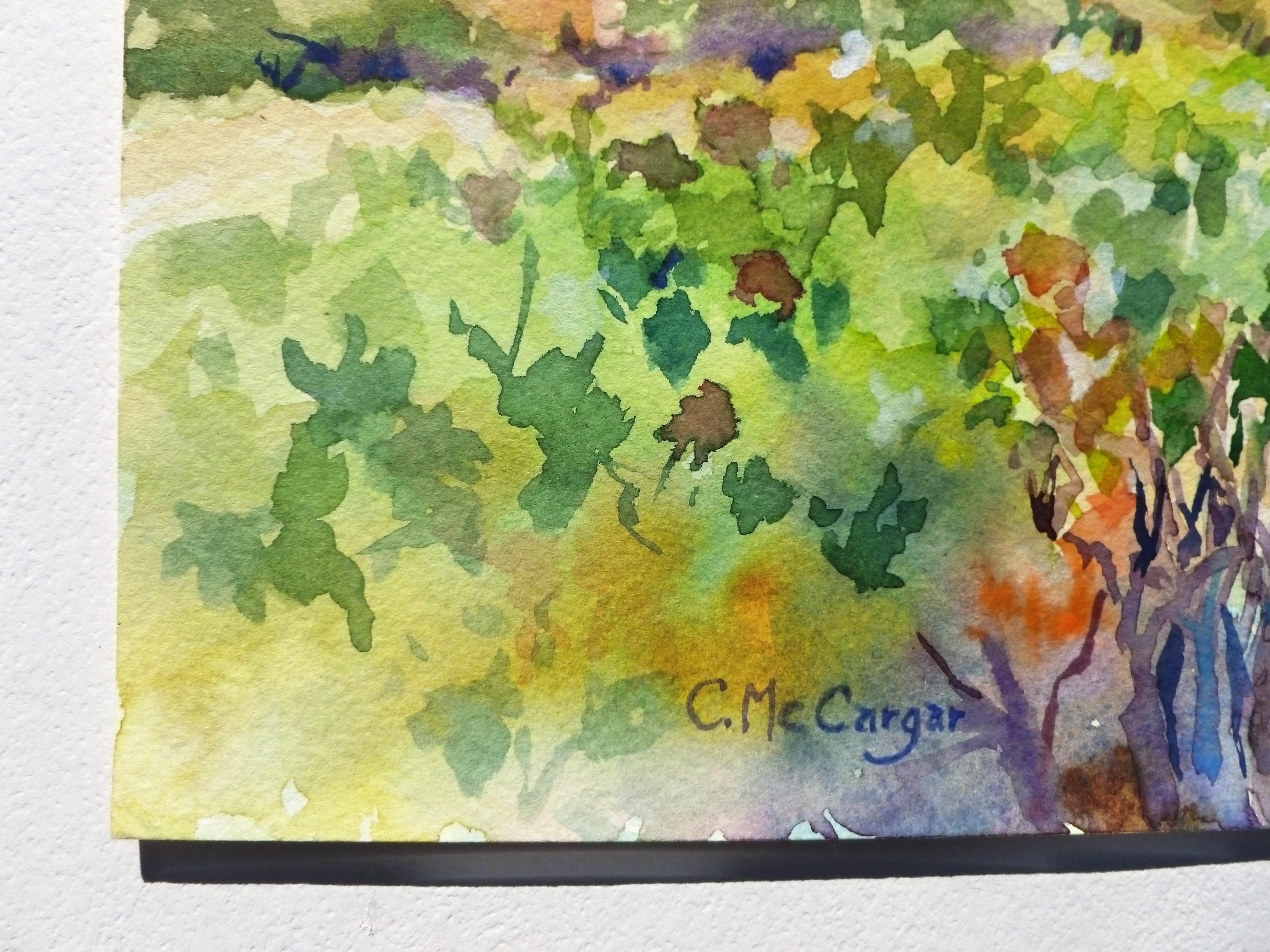 Sonoma Sentinels, Original Painting - Abstract Impressionist Art by Catherine McCargar