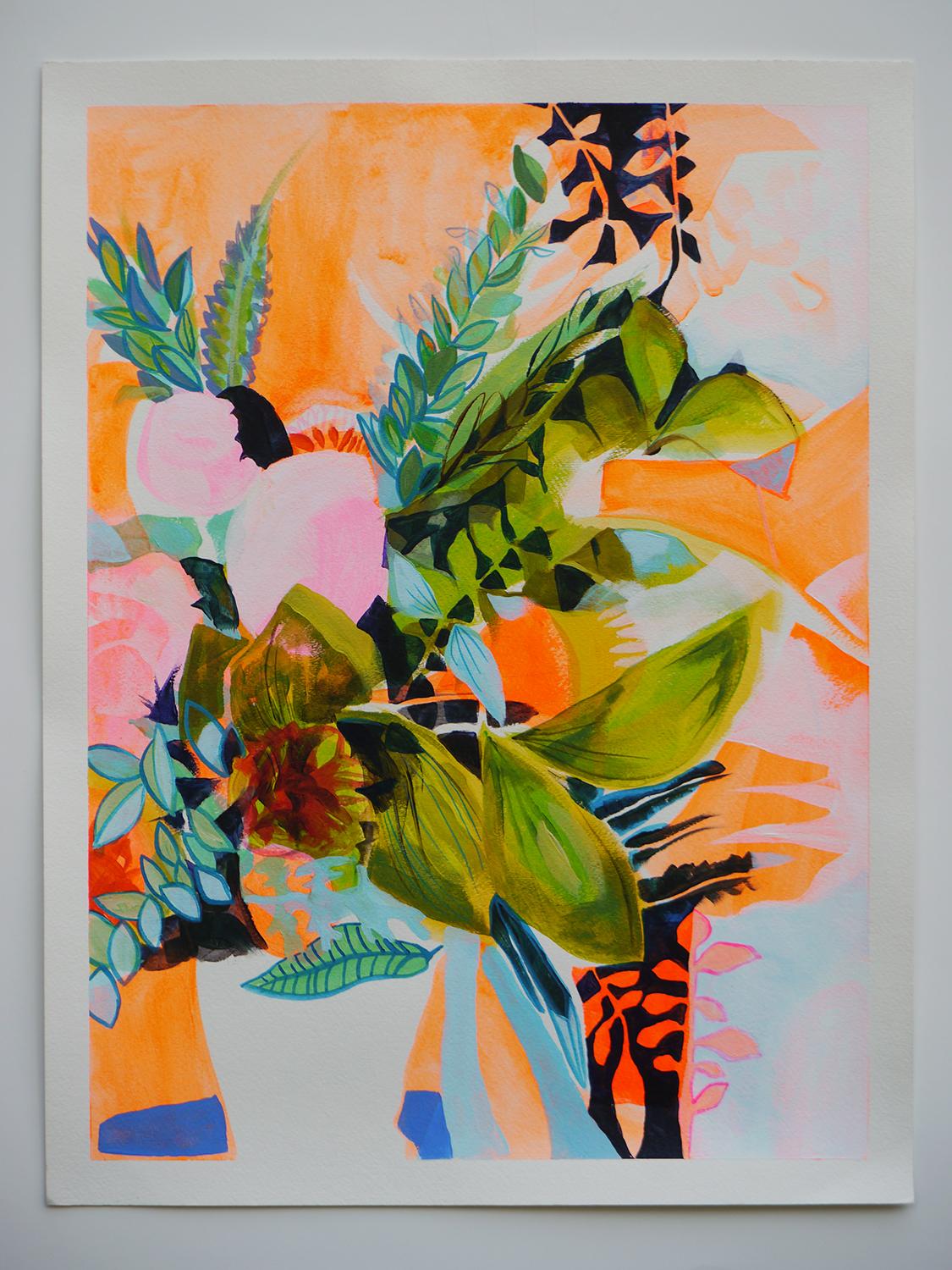 <p>Artist Comments<br>A contemporary still life that plays with the organic shapes found in floral arrangements. 