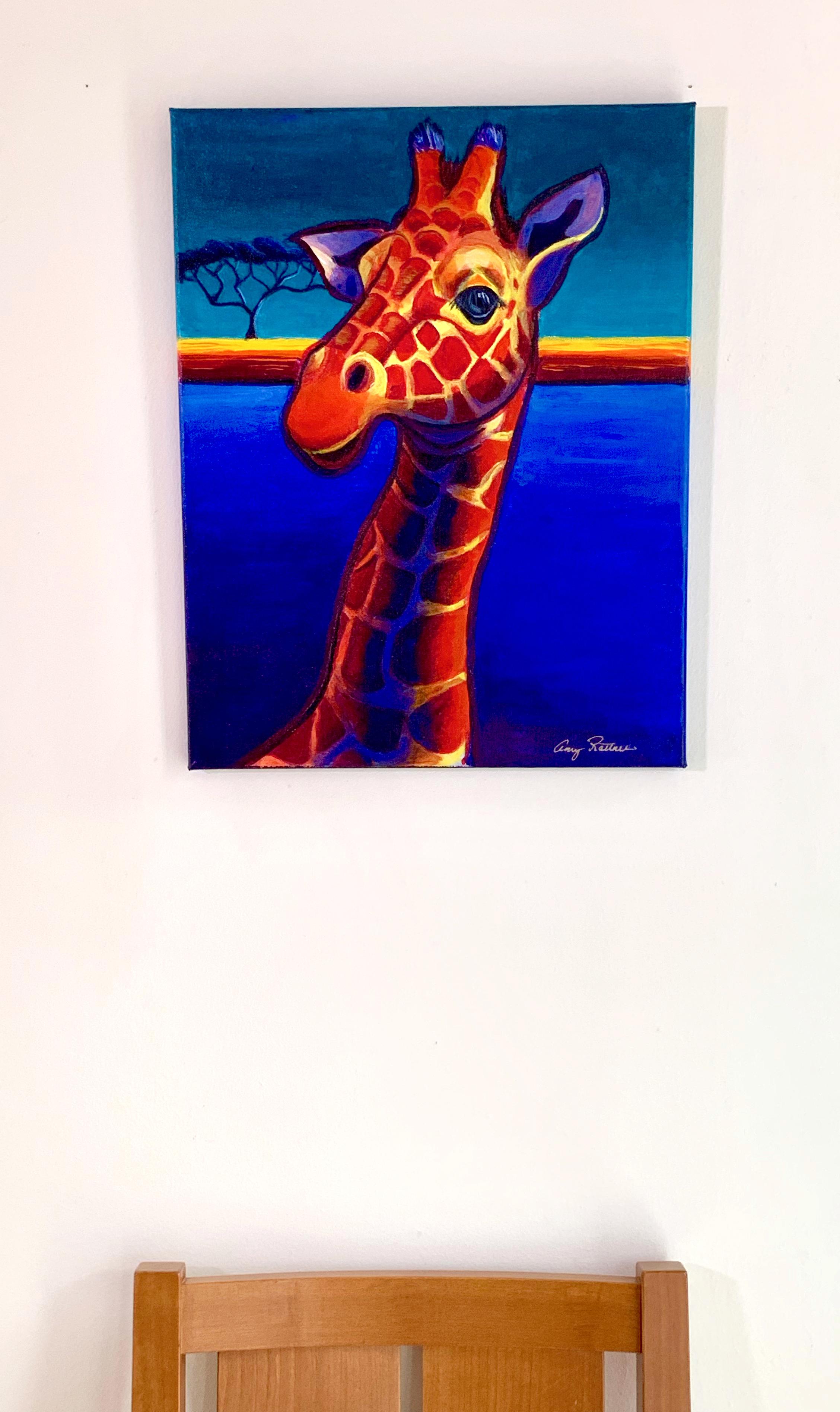 giraffe art prints