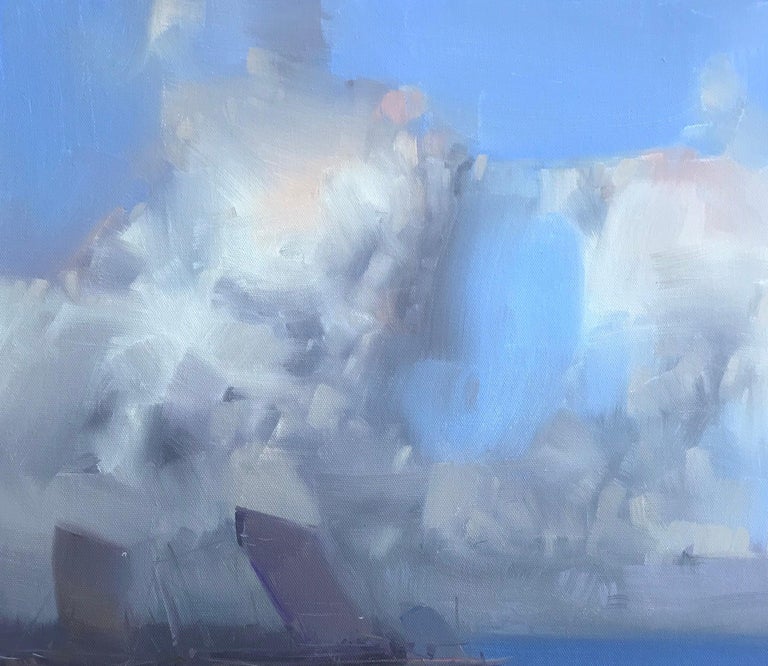 <p>Artist Comments<br />Coastal scene with billowing, late afternoon clouds. Sailors secure their boats after a day on the water. Inspired by classical Dutch and French harbor scenes.</p><br /><p>About the Artist<br />Los Angeles-based and