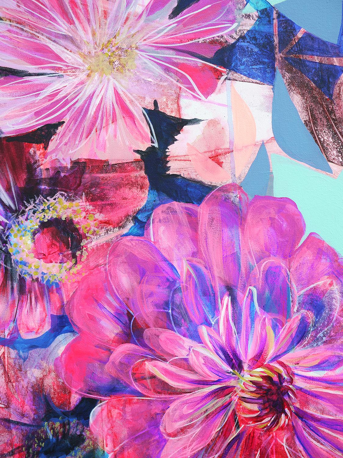 <p>Artist Comments<br>A contemporary floral still life inspired by collage and paper cutout studies. 
