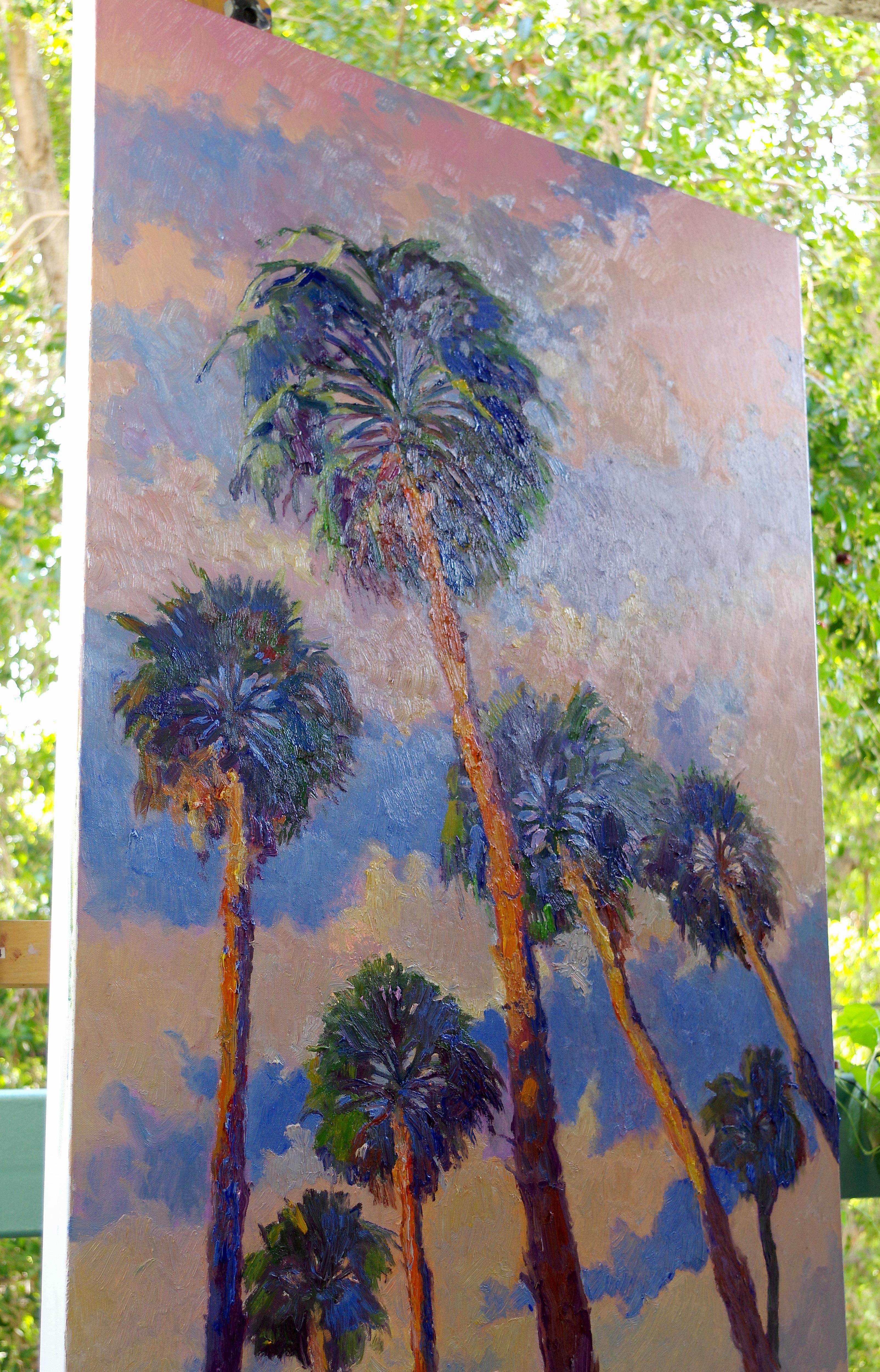 palm tree landscape painting