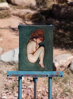 Head on Fire, Oil Painting
