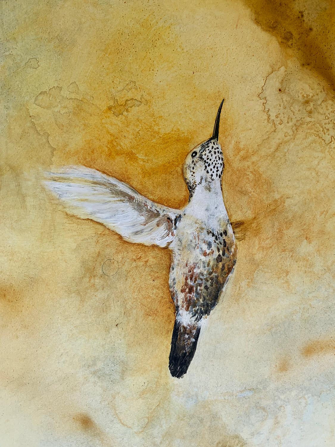 Con oro II, Pittura originale - Animal Painting Oro di Candice Eisenfeld