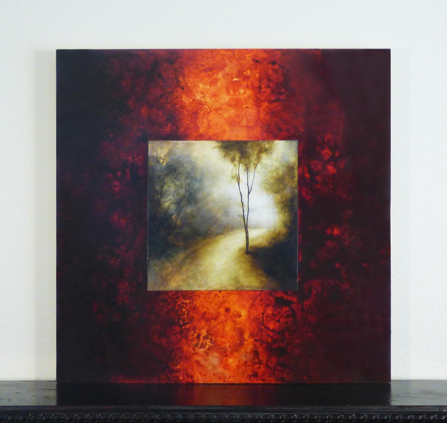 Peinture abstraite Forêt-Noire - Abstrait Painting par Candice Eisenfeld