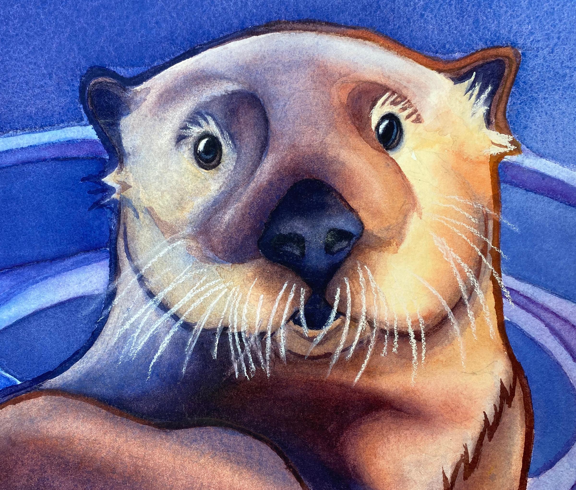 sea otter painting
