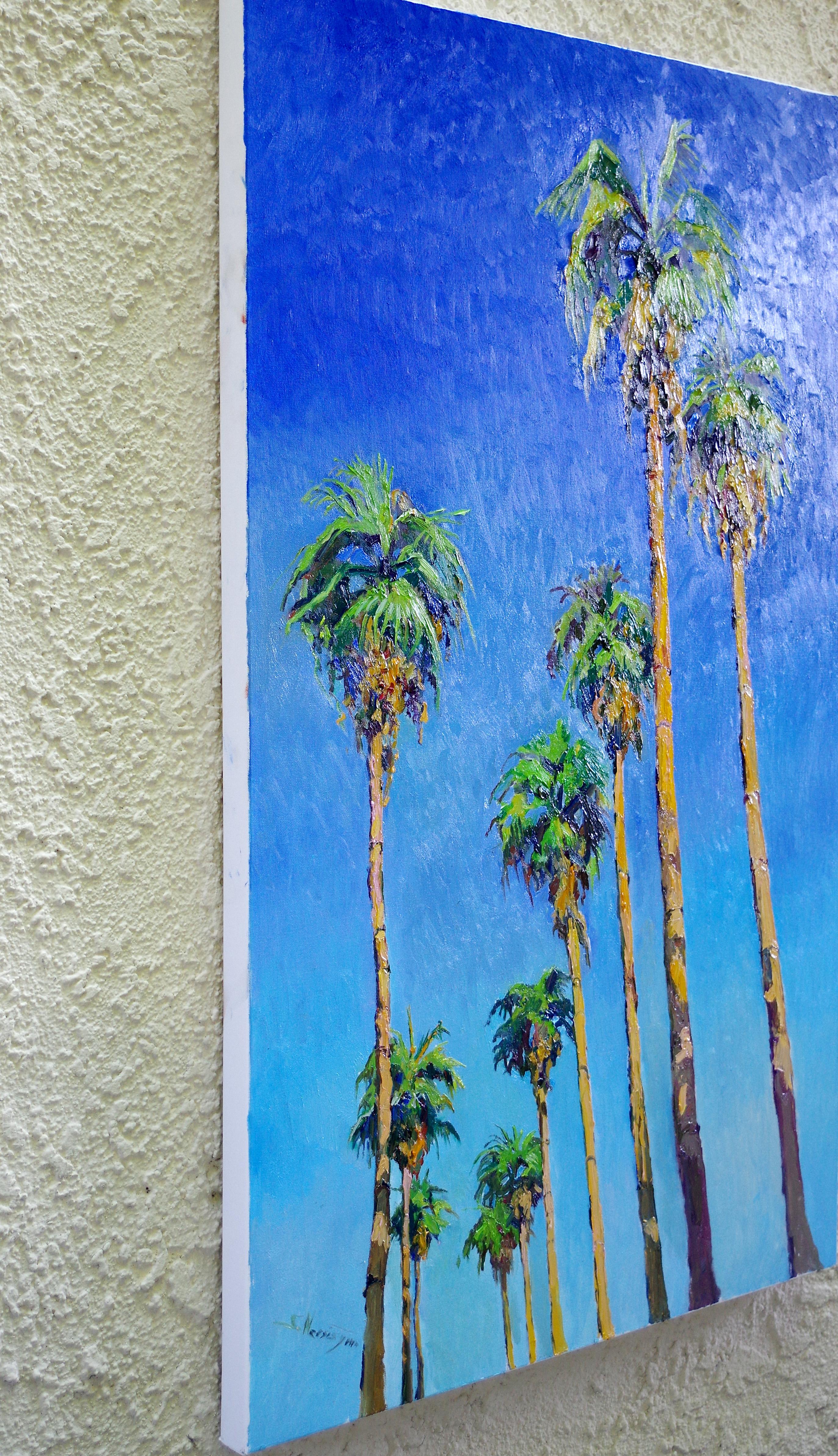 Suren Nersisyan - Tall Californian Palm Trees on the Road, Midday ...
