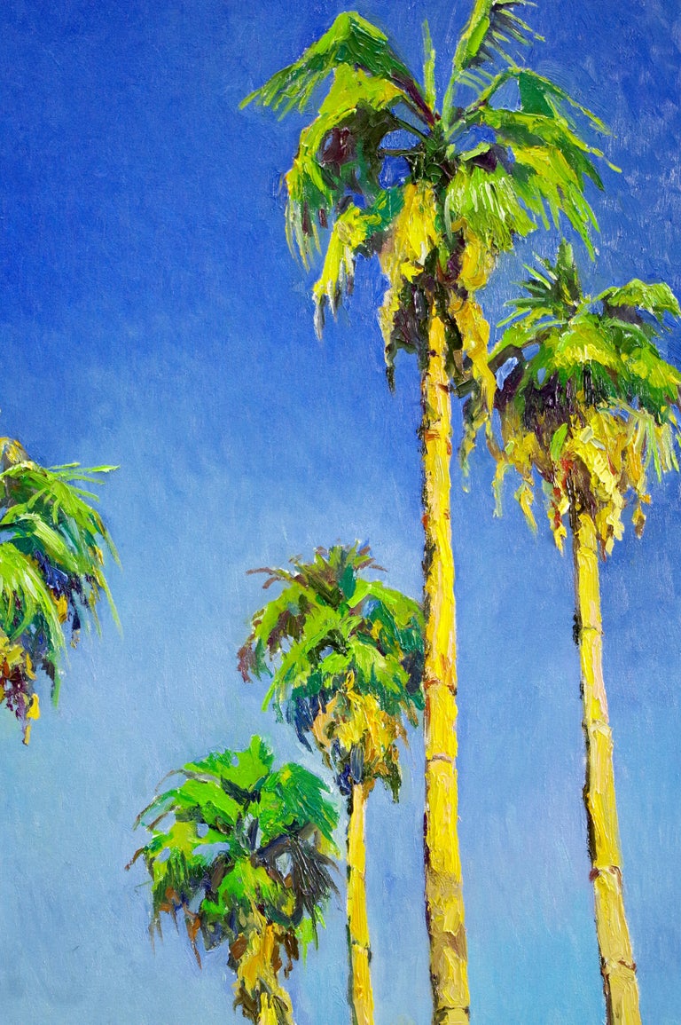 Suren Nersisyan - Tall Californian Palm Trees on the Road, Midday ...