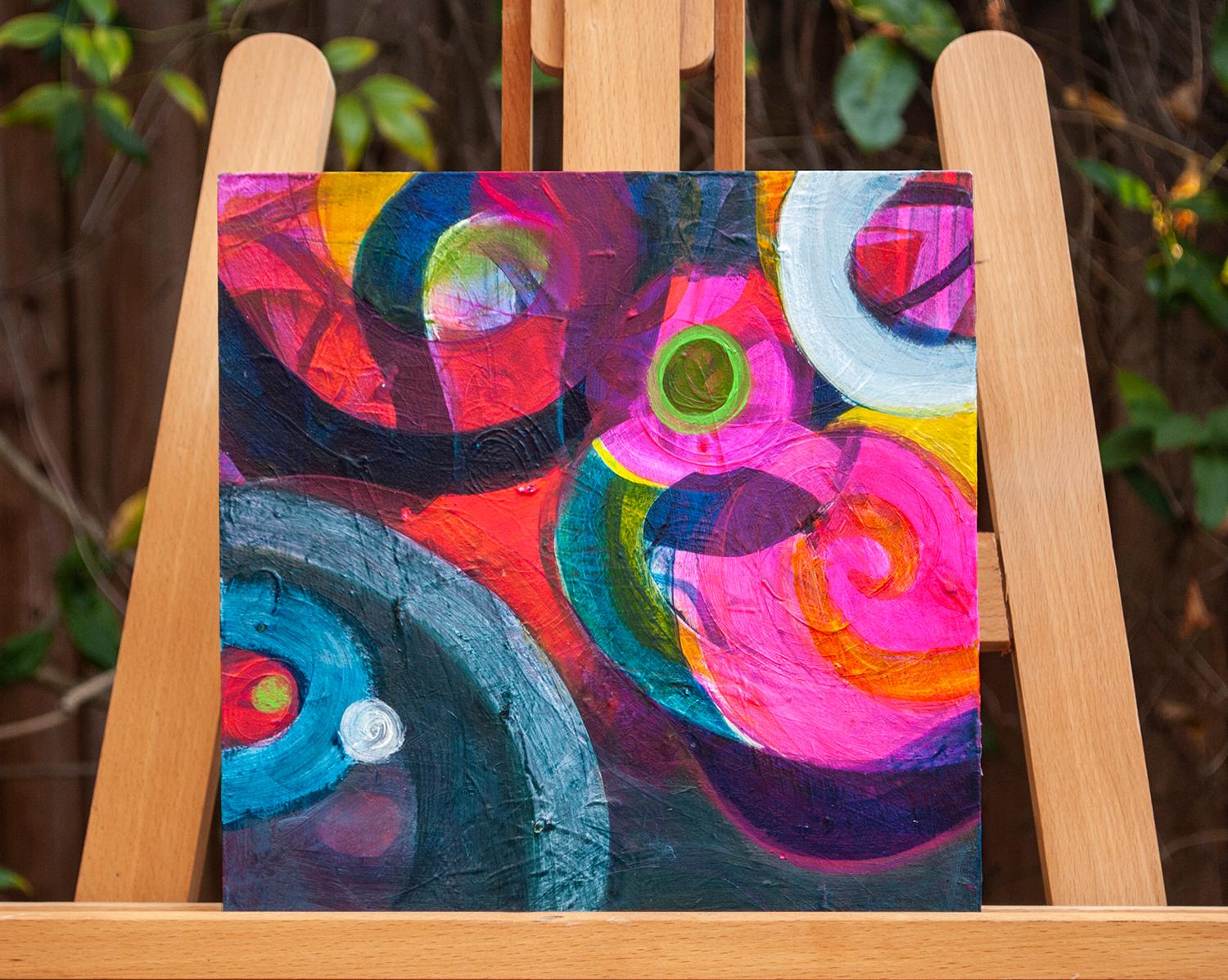 Found Again 2, Pittura astratta - Painting Astratto di Ruth-Anne Siegel